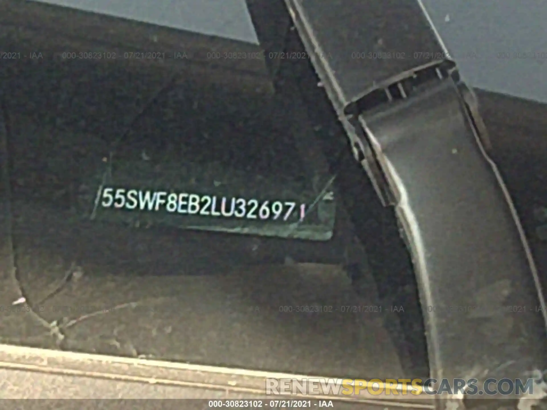 9 Photograph of a damaged car 55SWF8EB2LU326971 MERCEDES-BENZ C-CLASS 2020