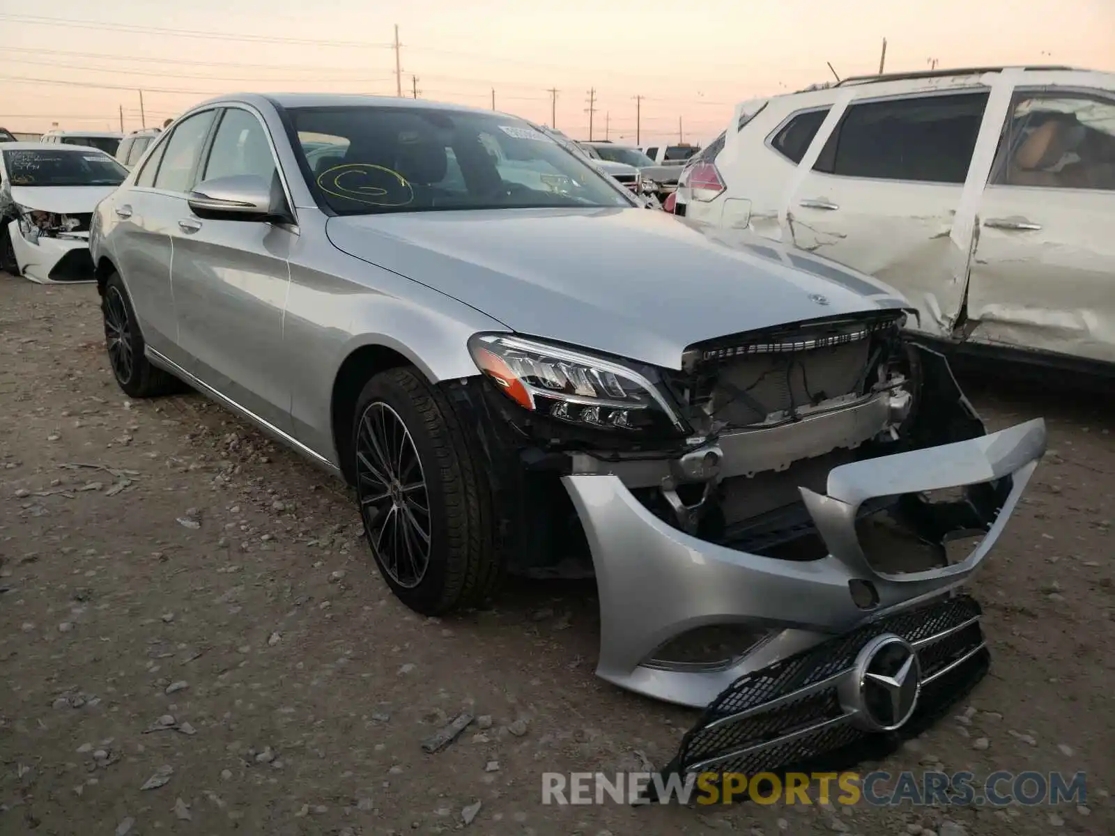 1 Photograph of a damaged car 55SWF8EB2LU327635 MERCEDES-BENZ C CLASS 2020