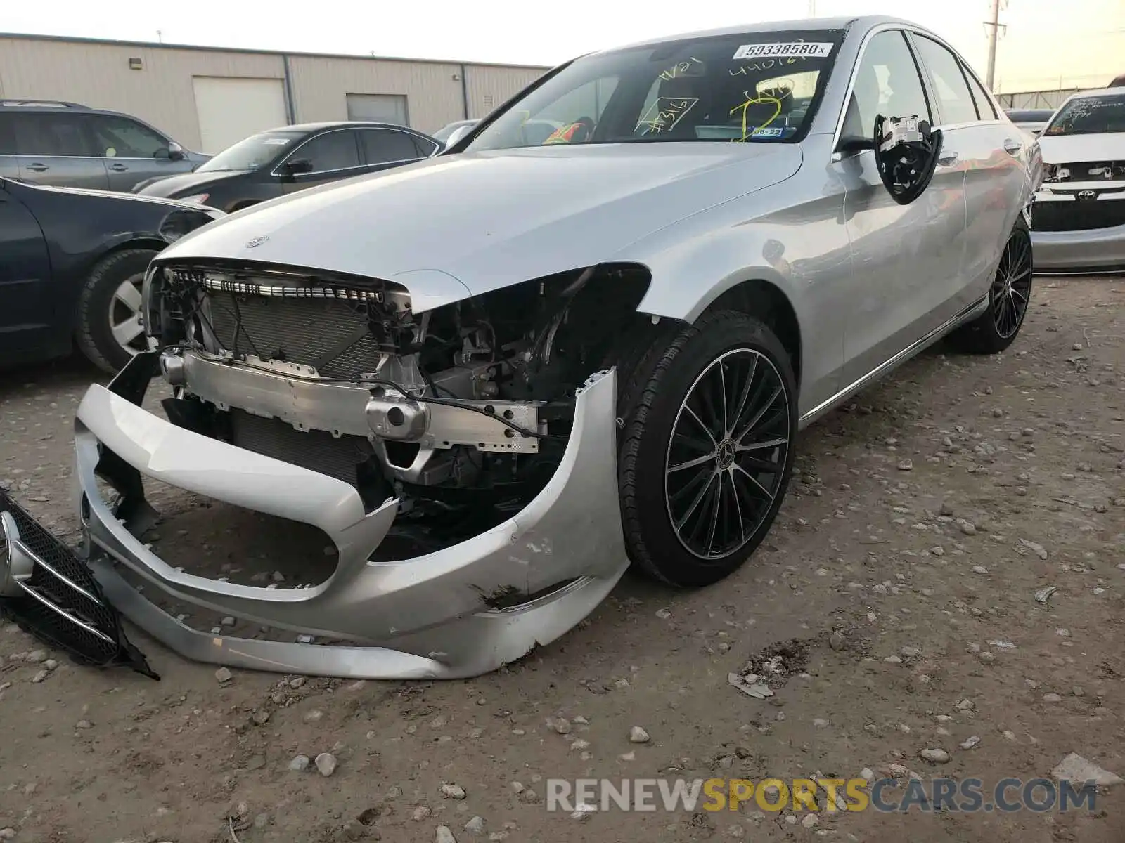 2 Photograph of a damaged car 55SWF8EB2LU327635 MERCEDES-BENZ C CLASS 2020