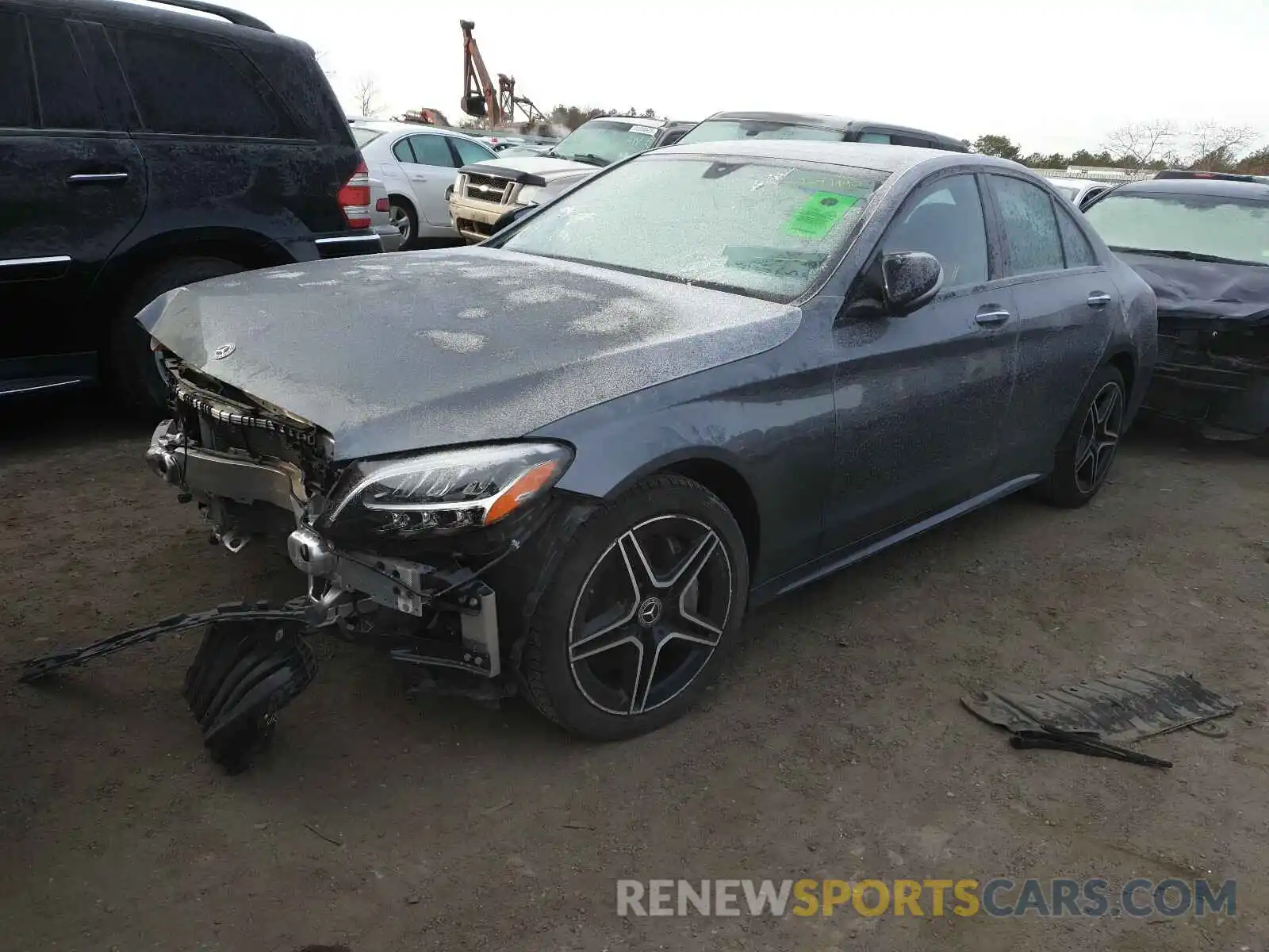 2 Photograph of a damaged car 55SWF8EB3LU322816 MERCEDES-BENZ C CLASS 2020