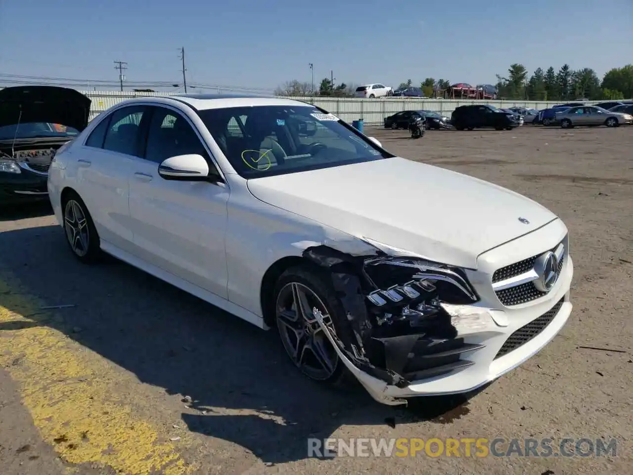 1 Photograph of a damaged car 55SWF8EB3LU323903 MERCEDES-BENZ C-CLASS 2020