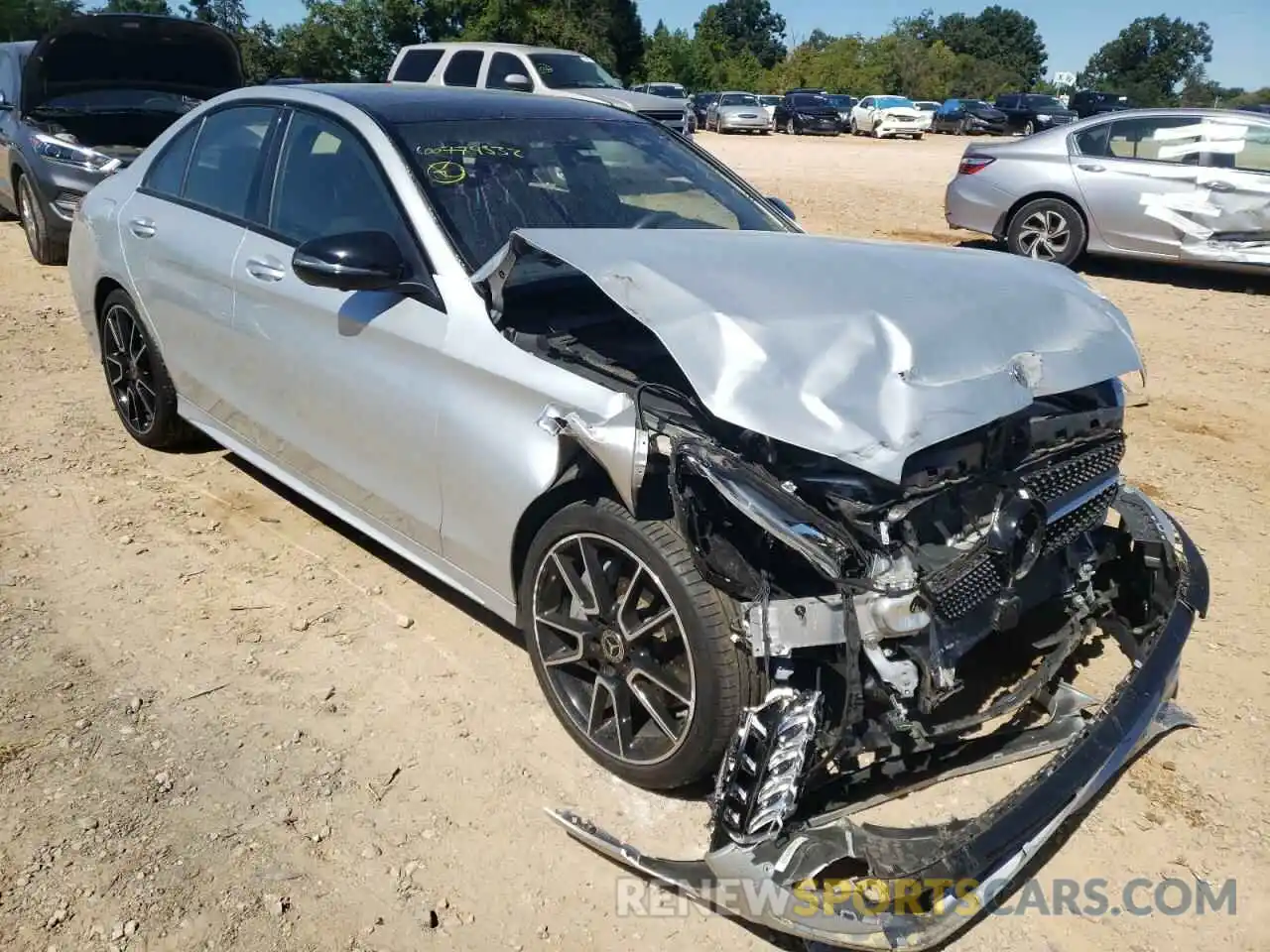 1 Photograph of a damaged car 55SWF8EB3LU327157 MERCEDES-BENZ C-CLASS 2020