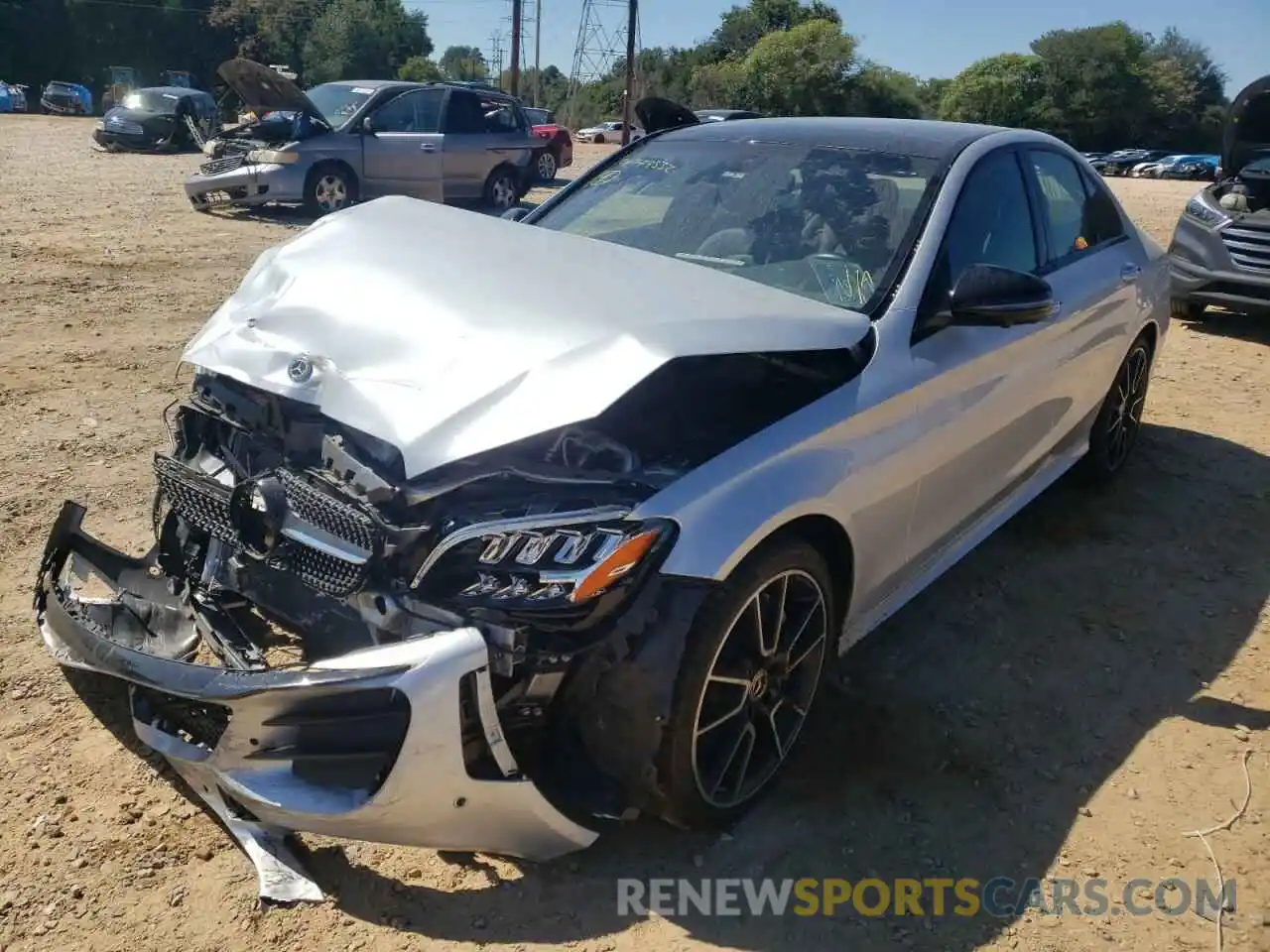 2 Photograph of a damaged car 55SWF8EB3LU327157 MERCEDES-BENZ C-CLASS 2020