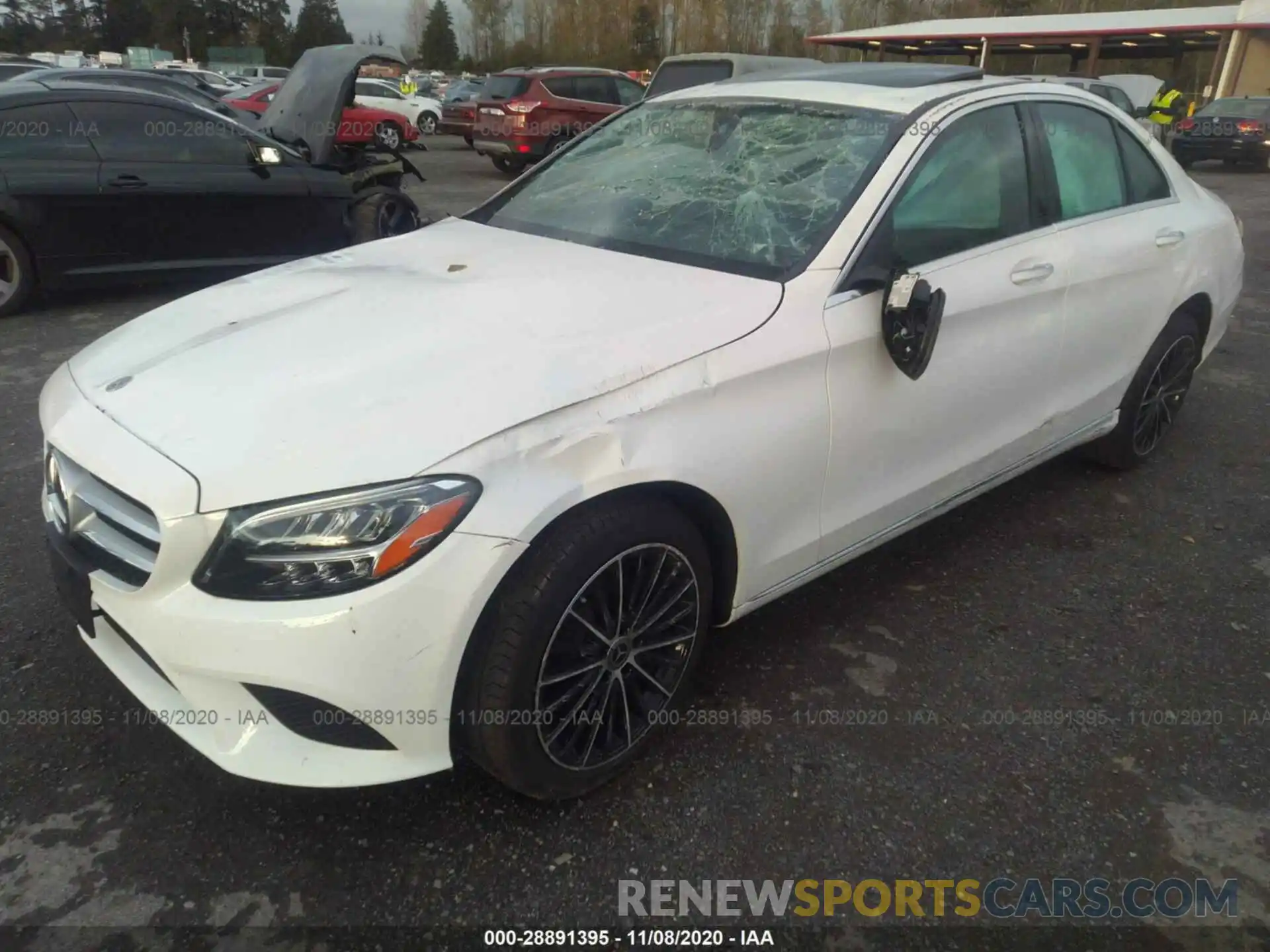 2 Photograph of a damaged car 55SWF8EB3LU333069 MERCEDES-BENZ C-CLASS 2020