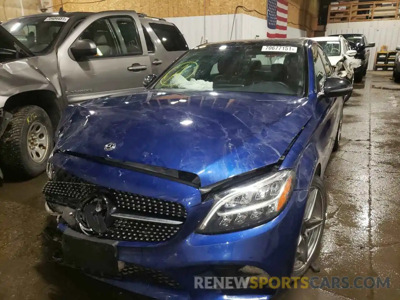 2 Photograph of a damaged car 55SWF8EB4LU323375 MERCEDES-BENZ C-CLASS 2020