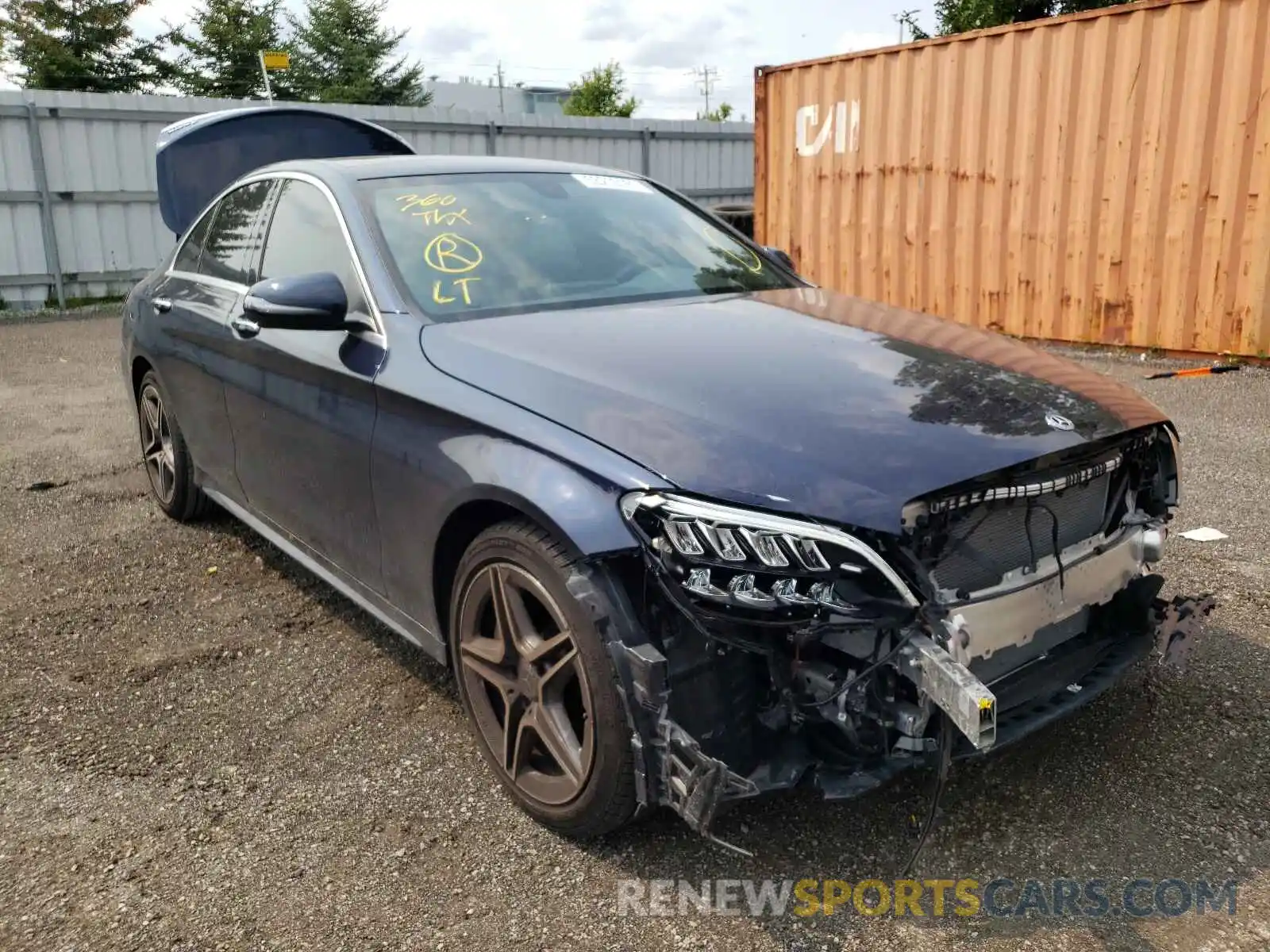 1 Photograph of a damaged car 55SWF8EB4LU331380 MERCEDES-BENZ C-CLASS 2020