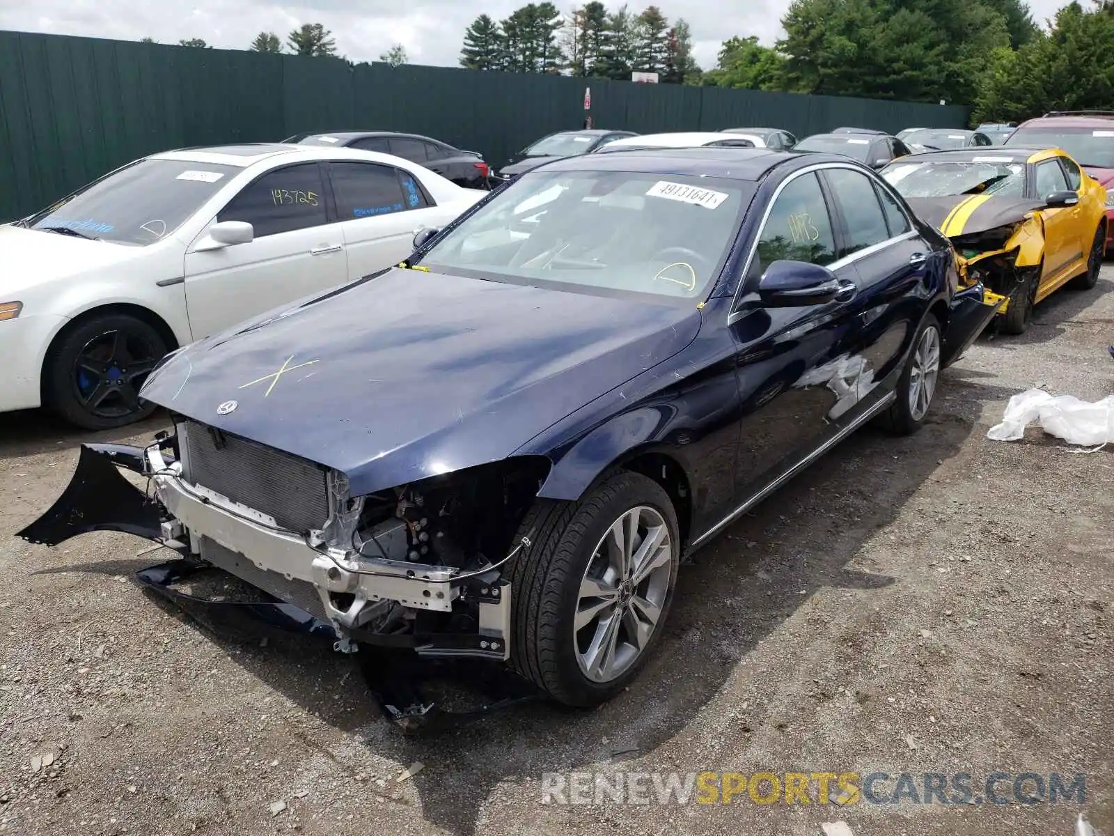 2 Photograph of a damaged car 55SWF8EB5LU327516 MERCEDES-BENZ C-CLASS 2020