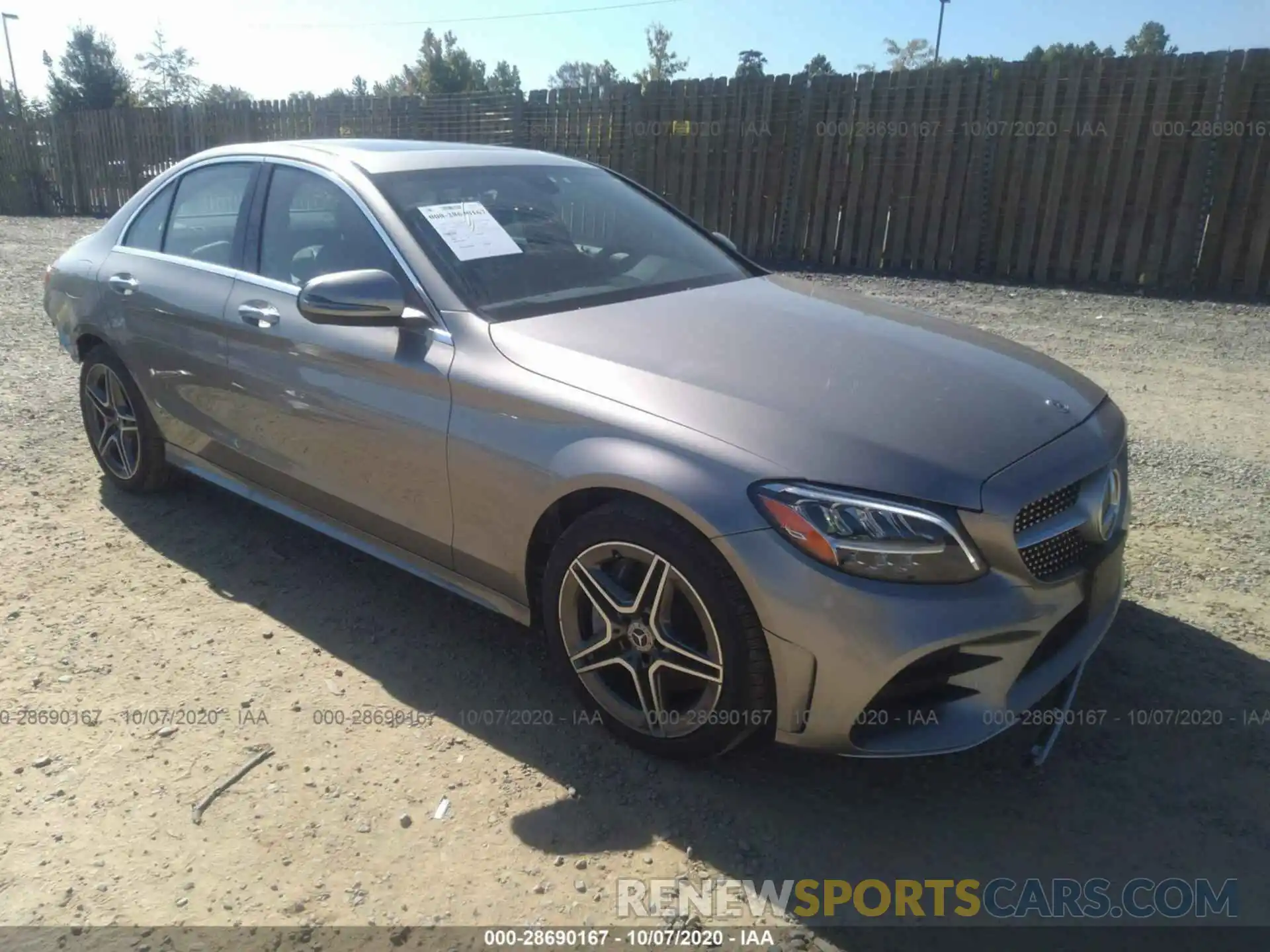 1 Photograph of a damaged car 55SWF8EB6LU325922 MERCEDES-BENZ C-CLASS 2020