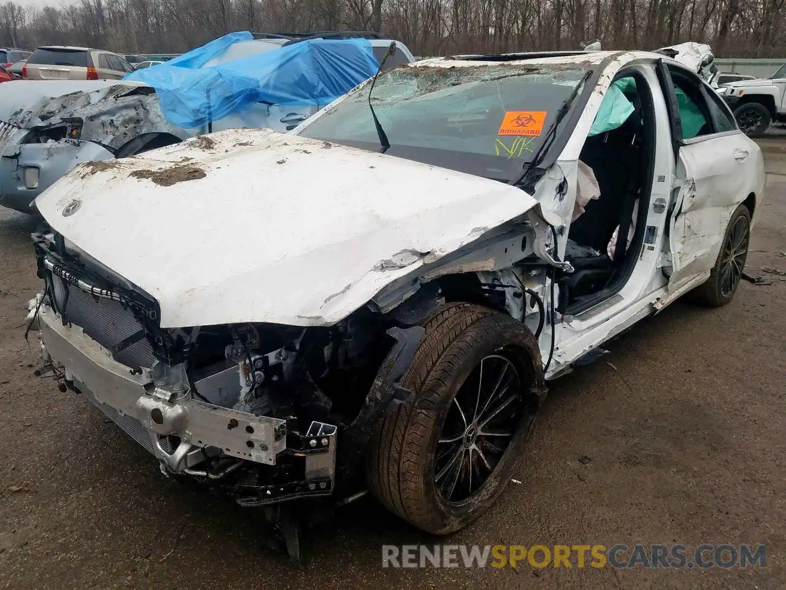 2 Photograph of a damaged car 55SWF8EB6LU327783 MERCEDES-BENZ C CLASS 2020