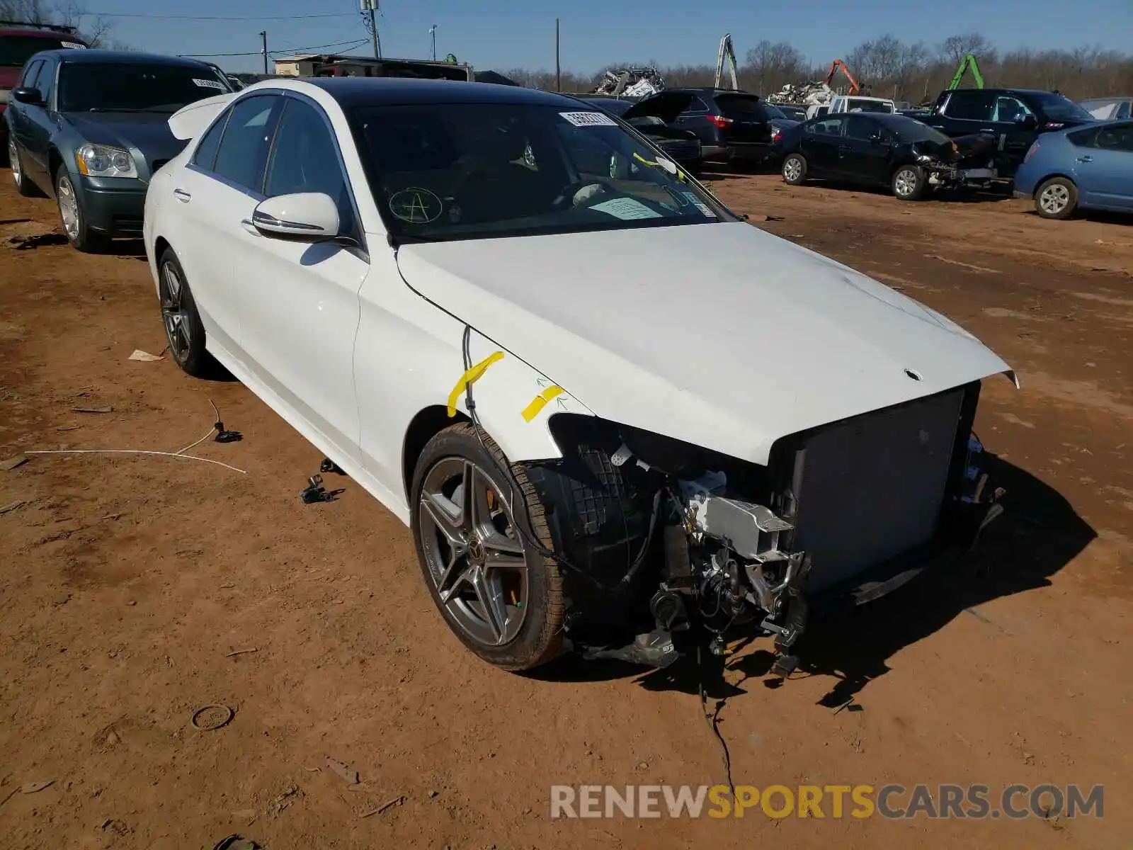 1 Photograph of a damaged car 55SWF8EB6LU329128 MERCEDES-BENZ C CLASS 2020