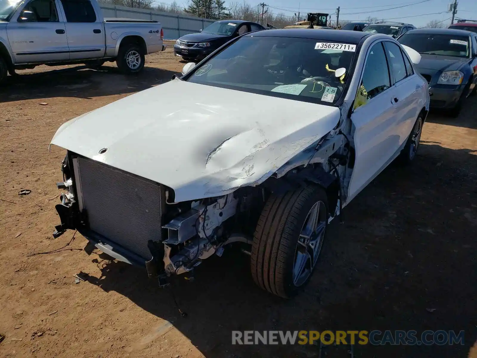 2 Photograph of a damaged car 55SWF8EB6LU329128 MERCEDES-BENZ C CLASS 2020