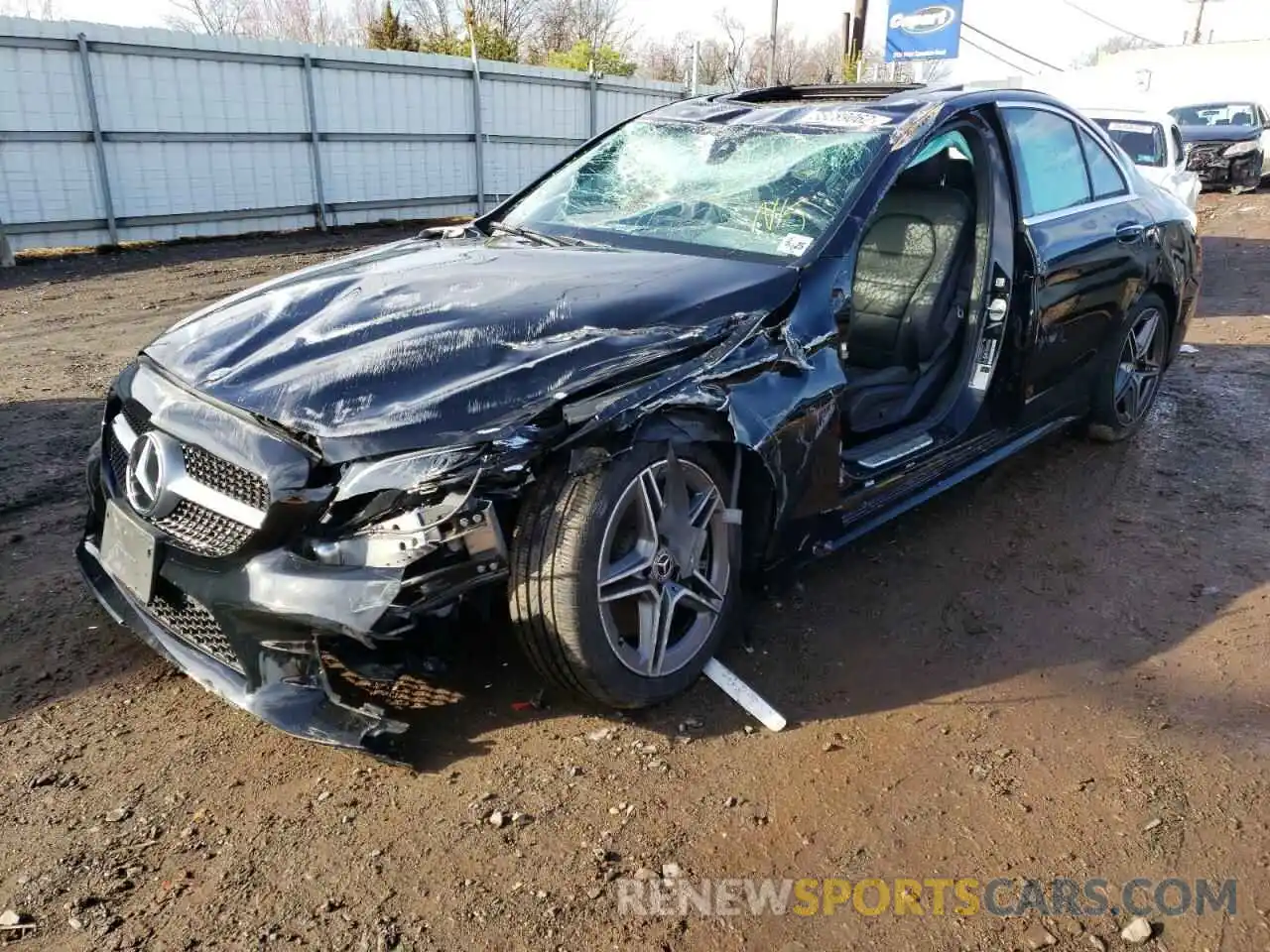 2 Photograph of a damaged car 55SWF8EB6LU333213 MERCEDES-BENZ C-CLASS 2020