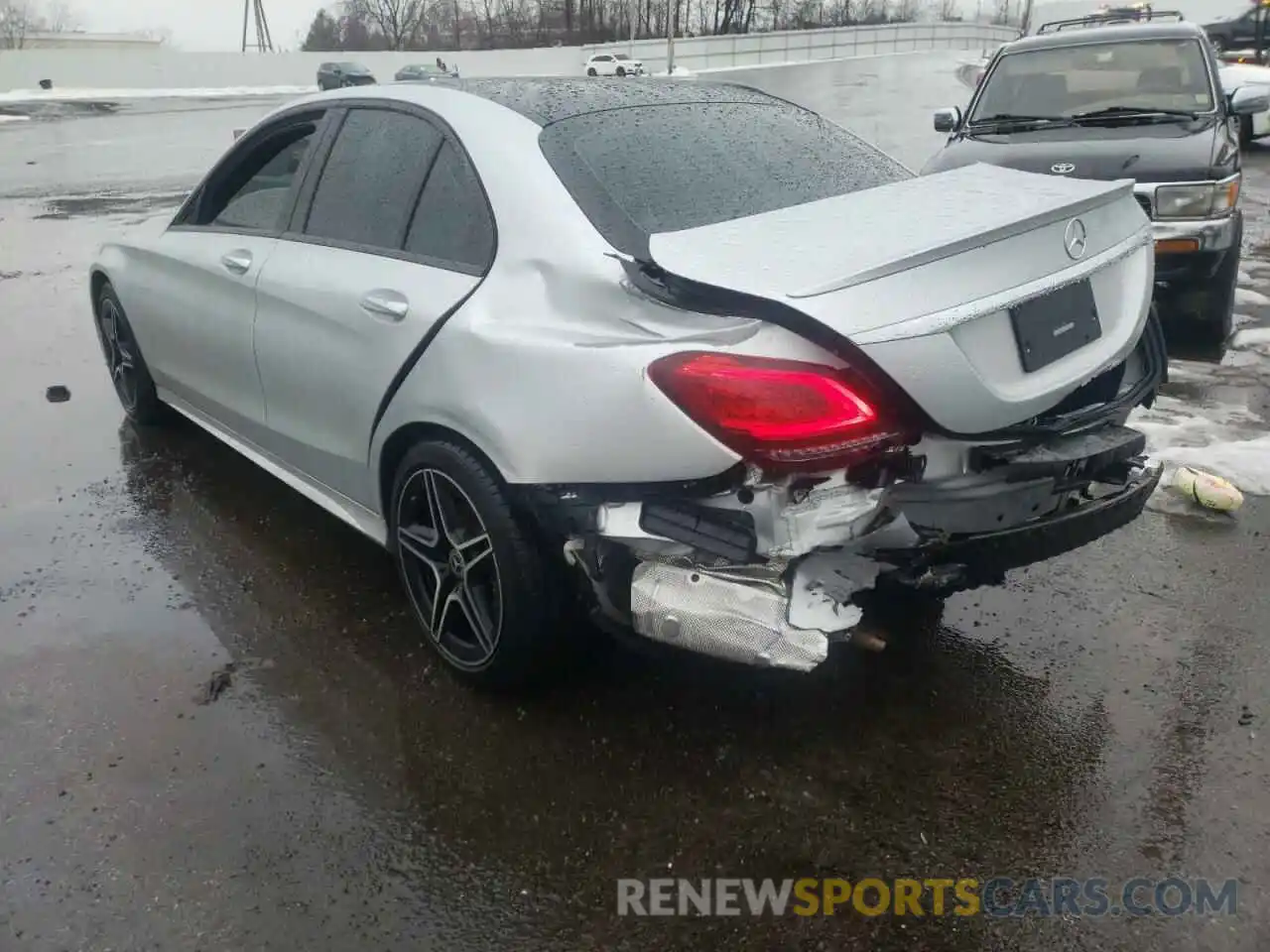 3 Photograph of a damaged car 55SWF8EB6LU333907 MERCEDES-BENZ C-CLASS 2020