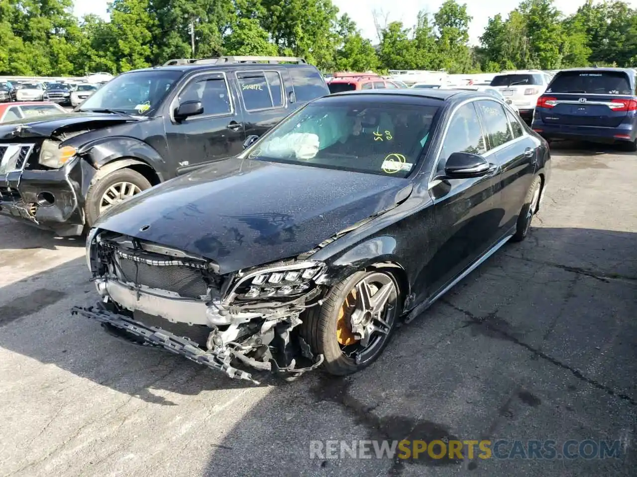 2 Photograph of a damaged car 55SWF8EB7LU329171 MERCEDES-BENZ C-CLASS 2020