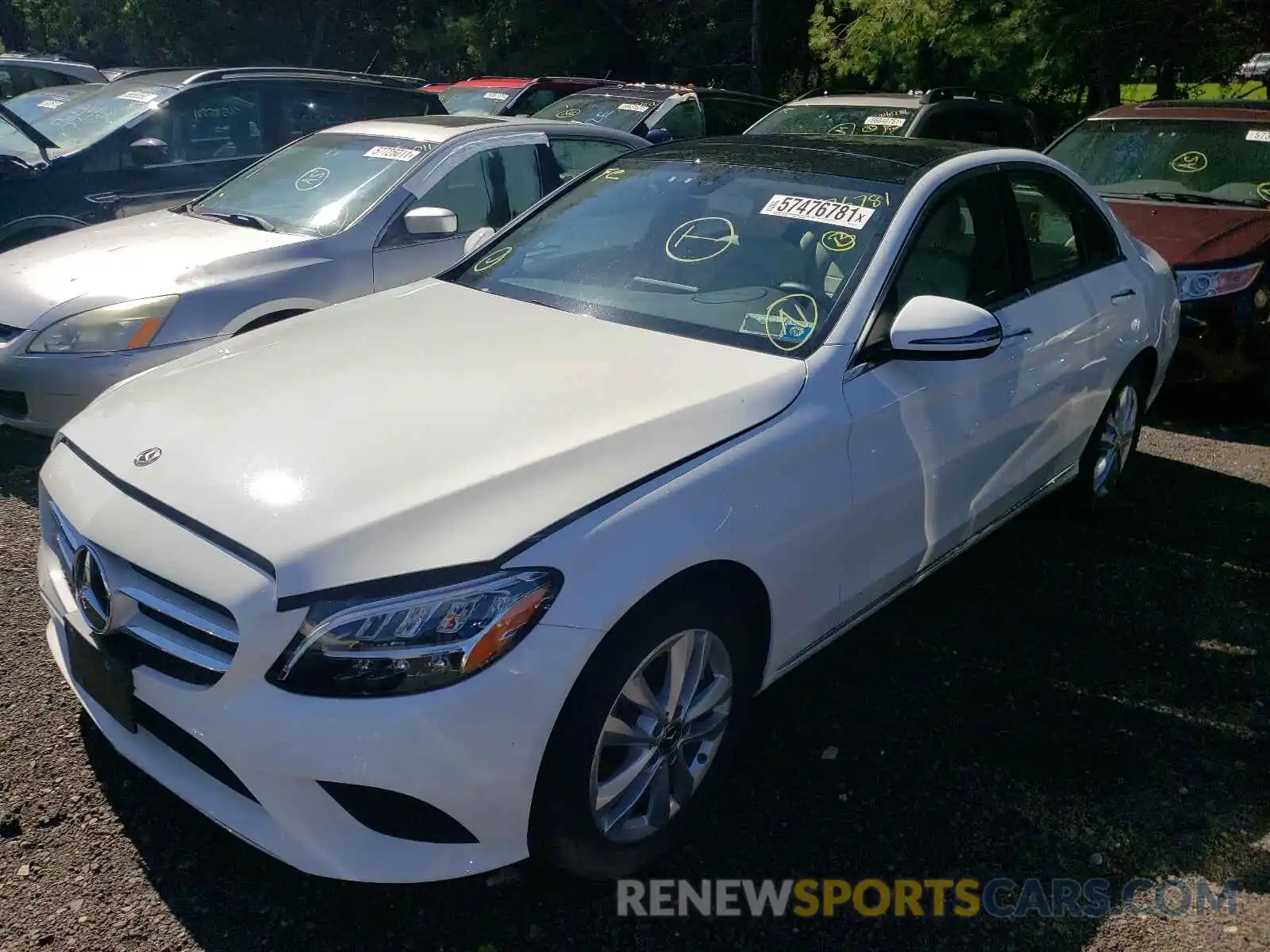 2 Photograph of a damaged car 55SWF8EB7LU330143 MERCEDES-BENZ C-CLASS 2020