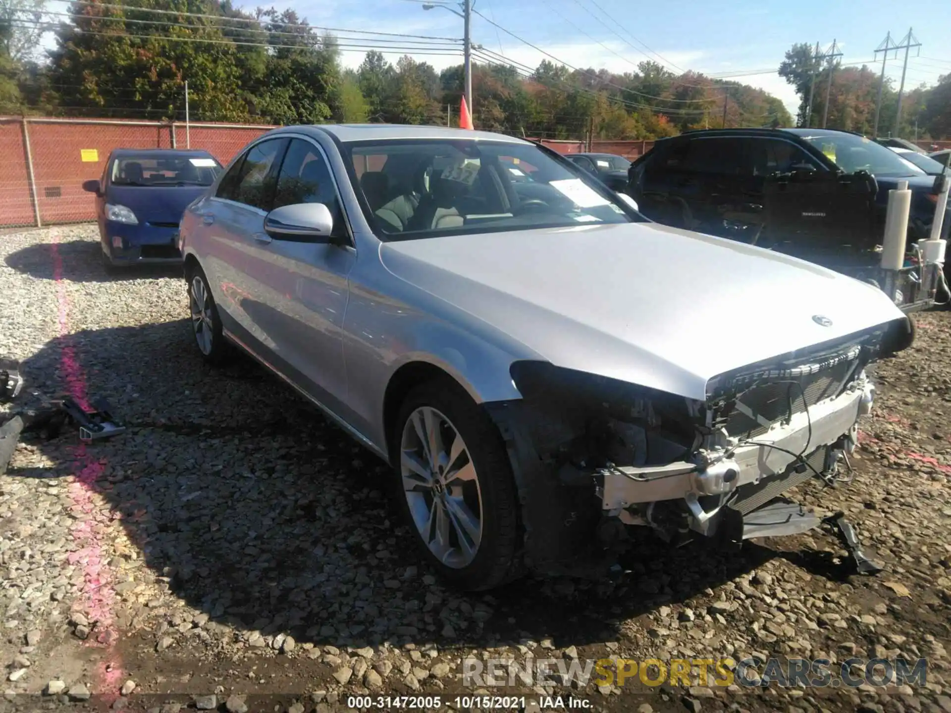 1 Photograph of a damaged car 55SWF8EB8LU330524 MERCEDES-BENZ C-CLASS 2020