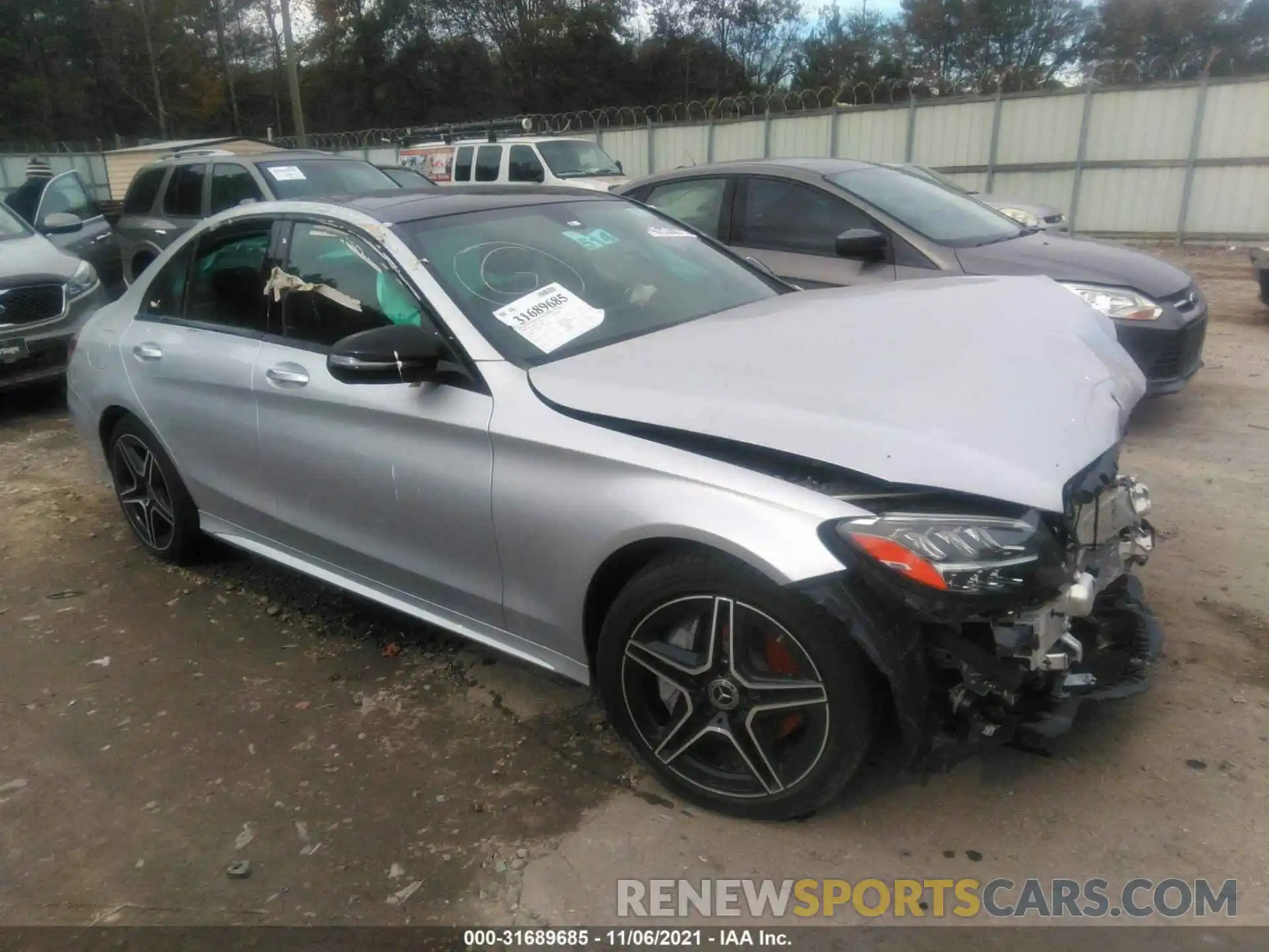 1 Photograph of a damaged car 55SWF8EB8LU333990 MERCEDES-BENZ C-CLASS 2020