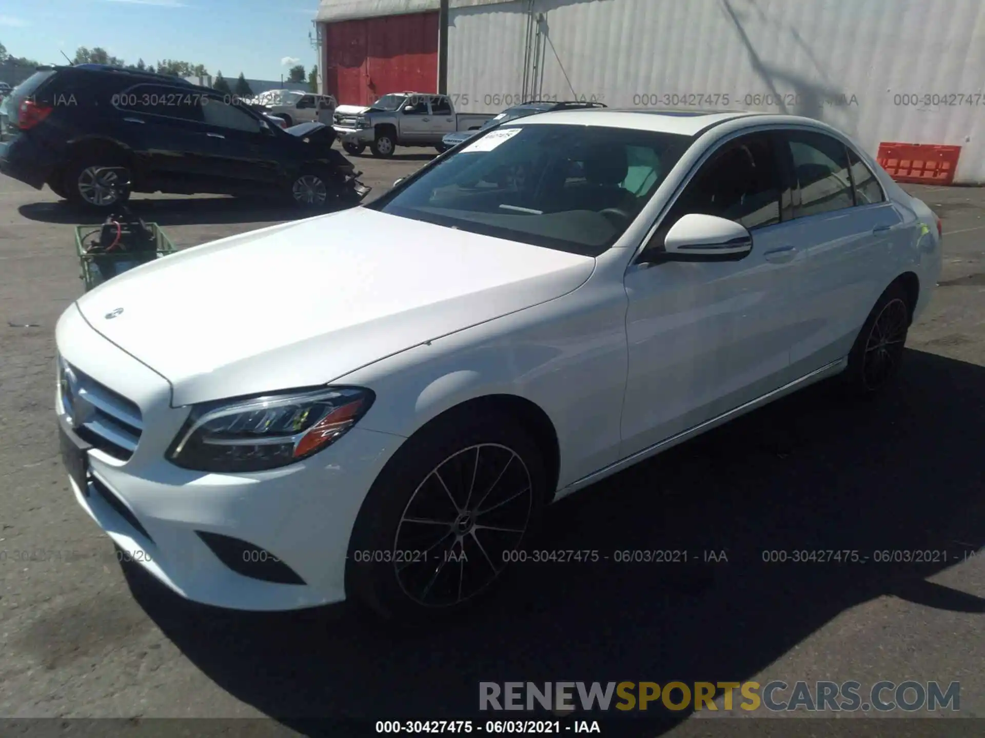 2 Photograph of a damaged car 55SWF8EB9LU325221 MERCEDES-BENZ C-CLASS 2020