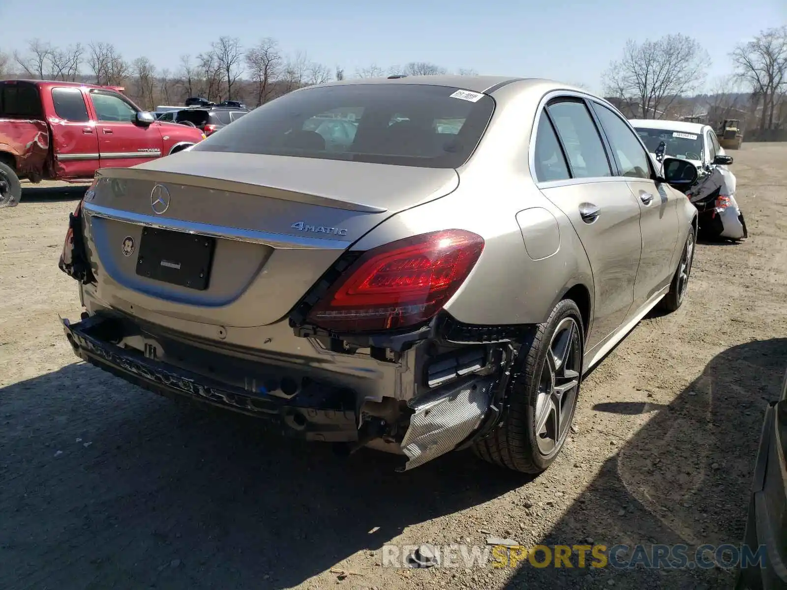 4 Photograph of a damaged car 55SWF8EB9LU325493 MERCEDES-BENZ C CLASS 2020