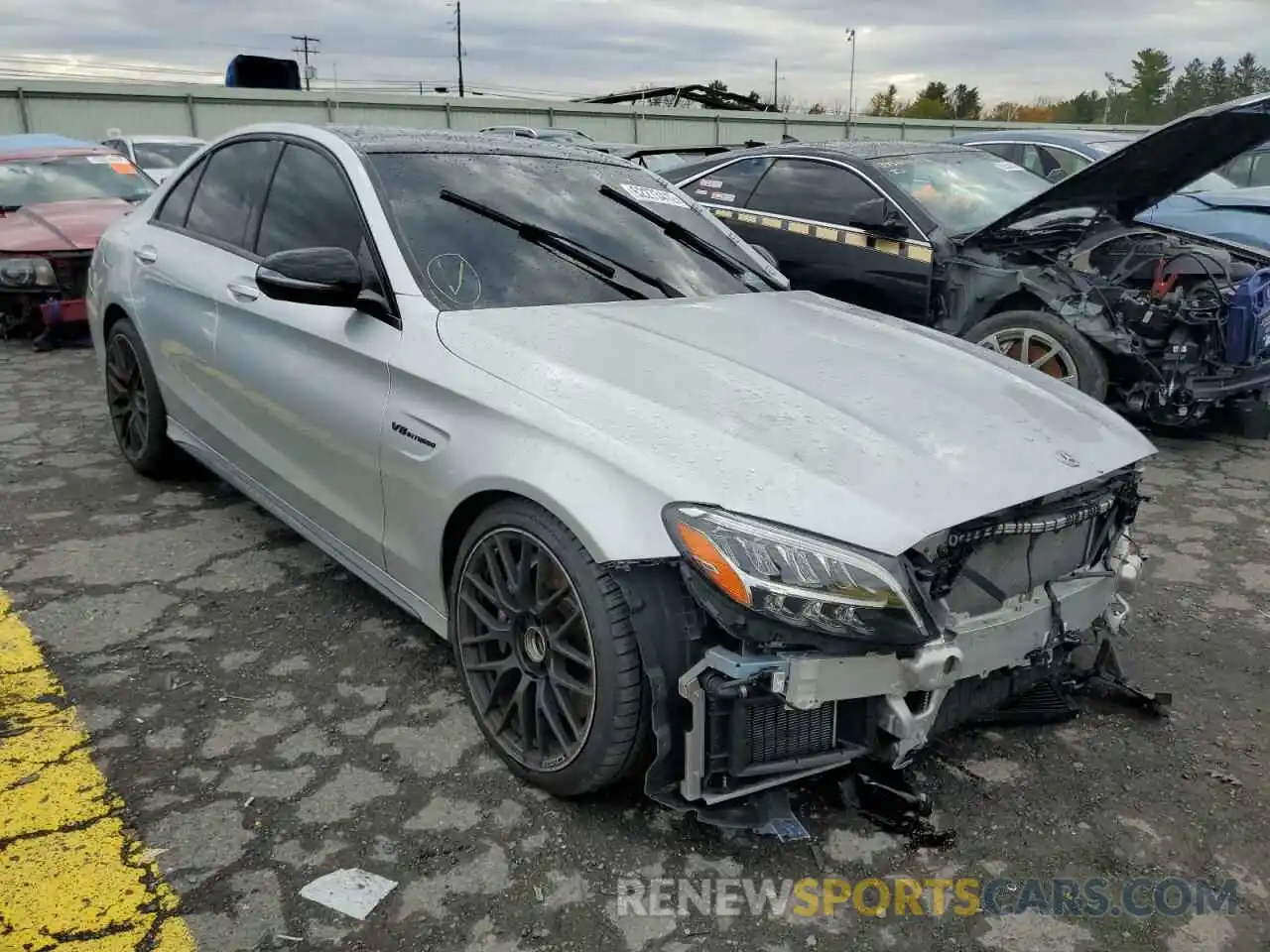 1 Photograph of a damaged car 55SWF8GBXLU329405 MERCEDES-BENZ C-CLASS 2020