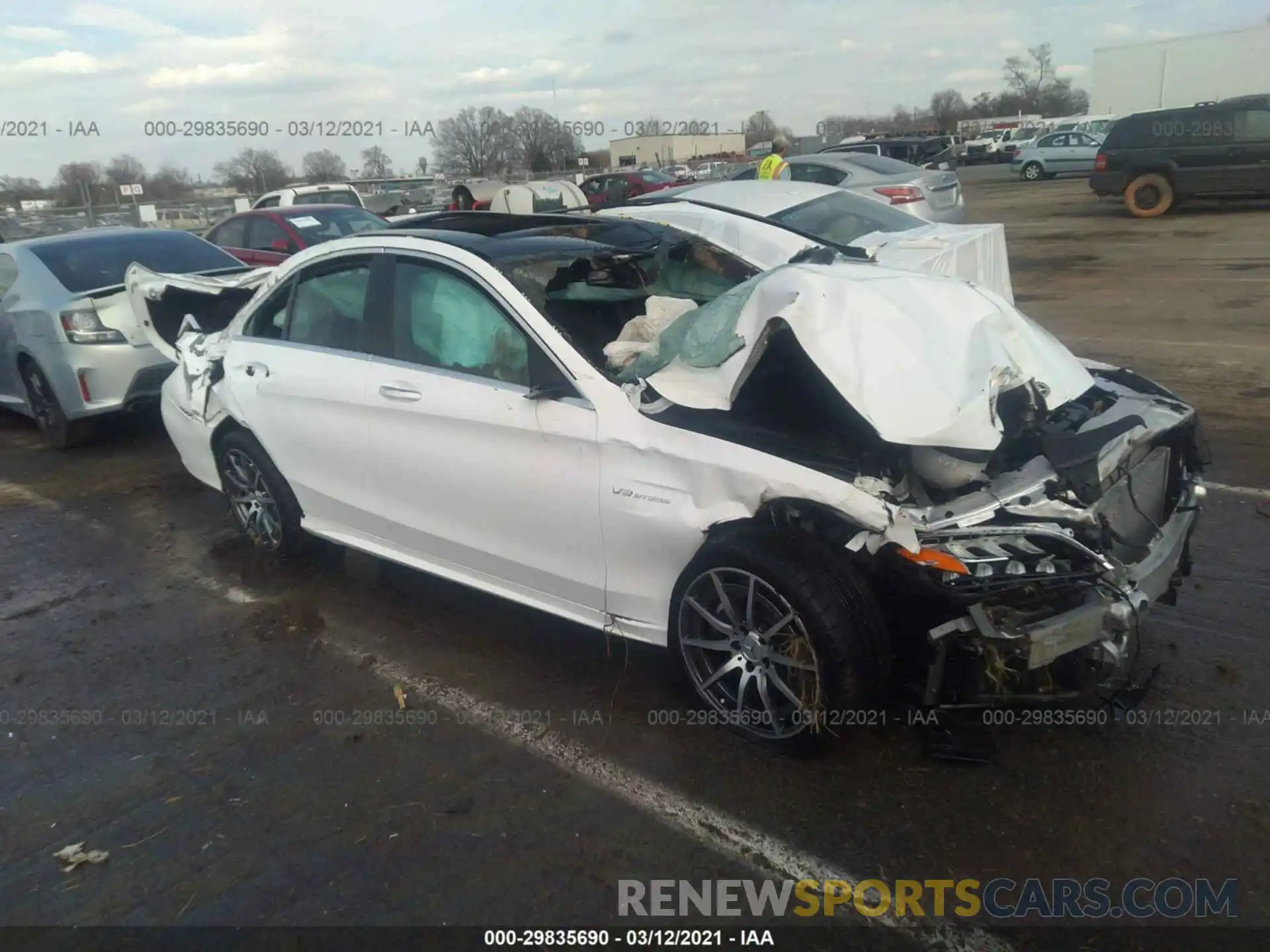 1 Photograph of a damaged car 55SWF8GBXLU332319 MERCEDES-BENZ C-CLASS 2020