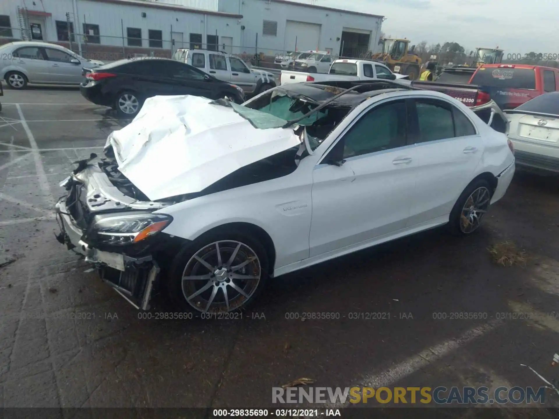 2 Photograph of a damaged car 55SWF8GBXLU332319 MERCEDES-BENZ C-CLASS 2020