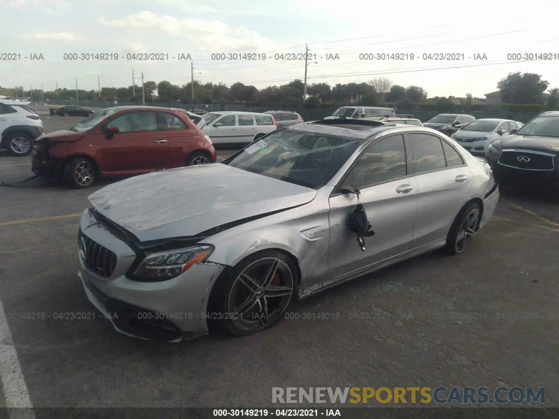 2 Photograph of a damaged car 55SWF8HB0LU331310 MERCEDES-BENZ C-CLASS 2020