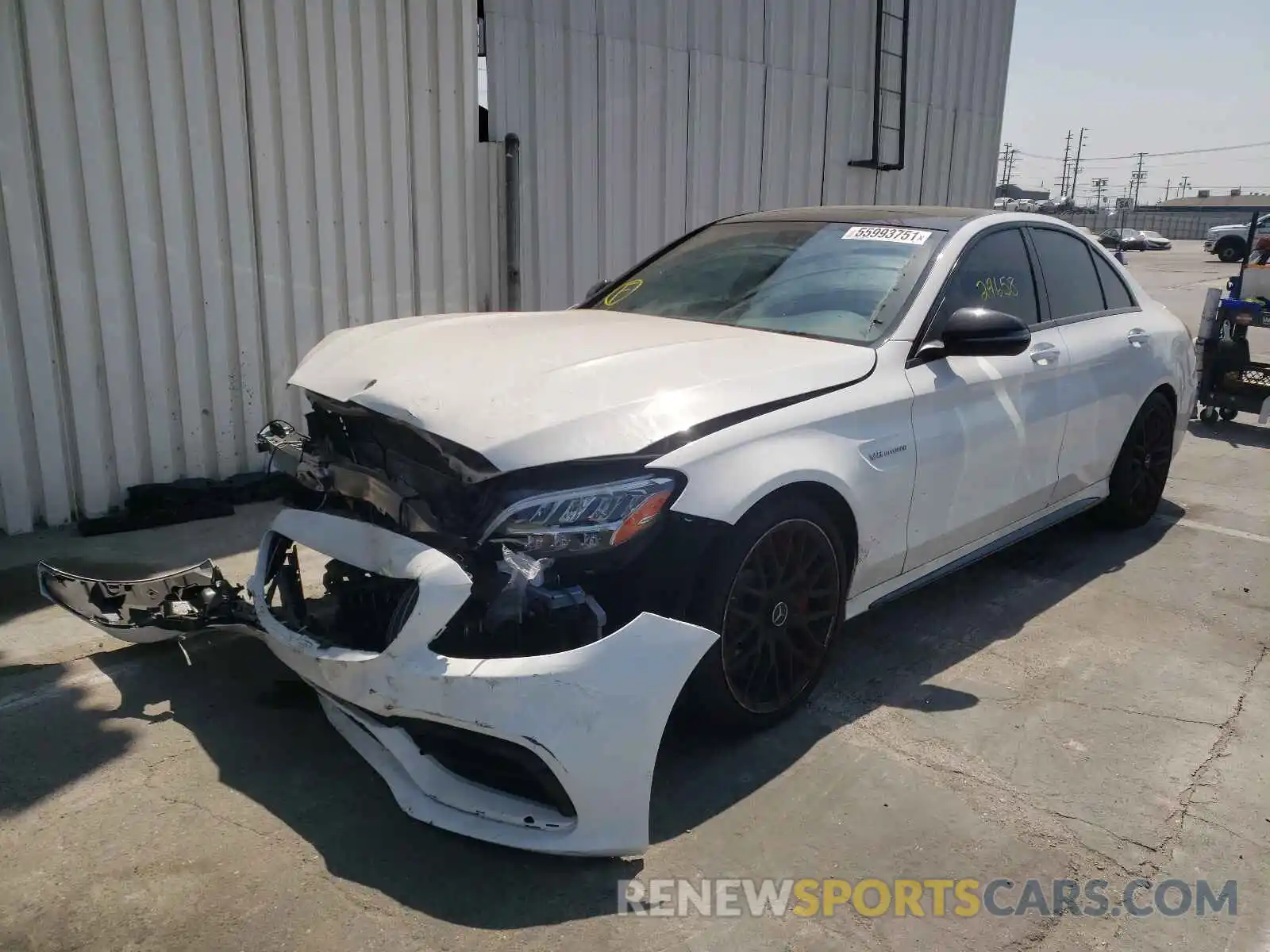 2 Photograph of a damaged car 55SWF8HB2LU331907 MERCEDES-BENZ C-CLASS 2020