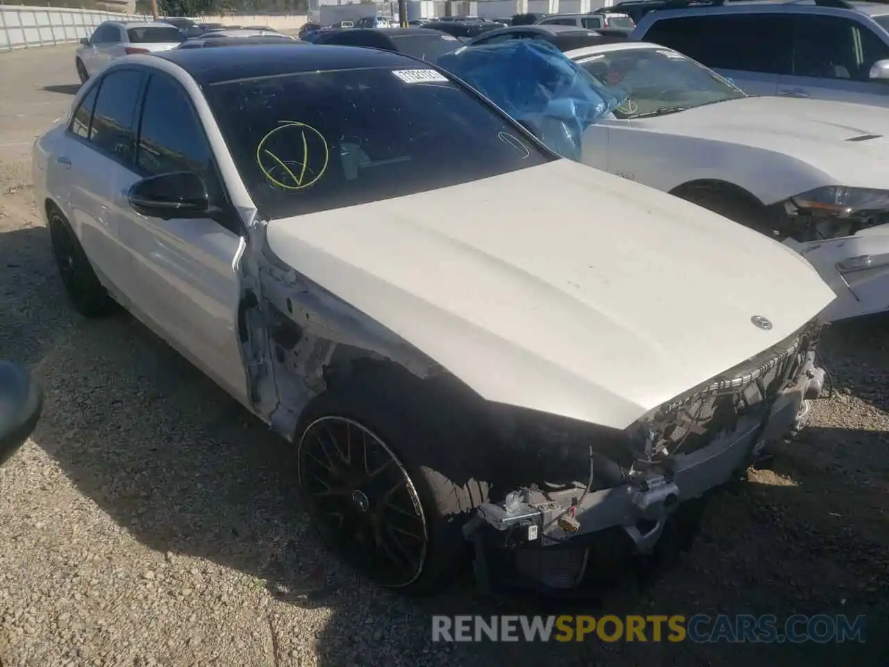 1 Photograph of a damaged car 55SWF8HB6LU328797 MERCEDES-BENZ C-CLASS 2020