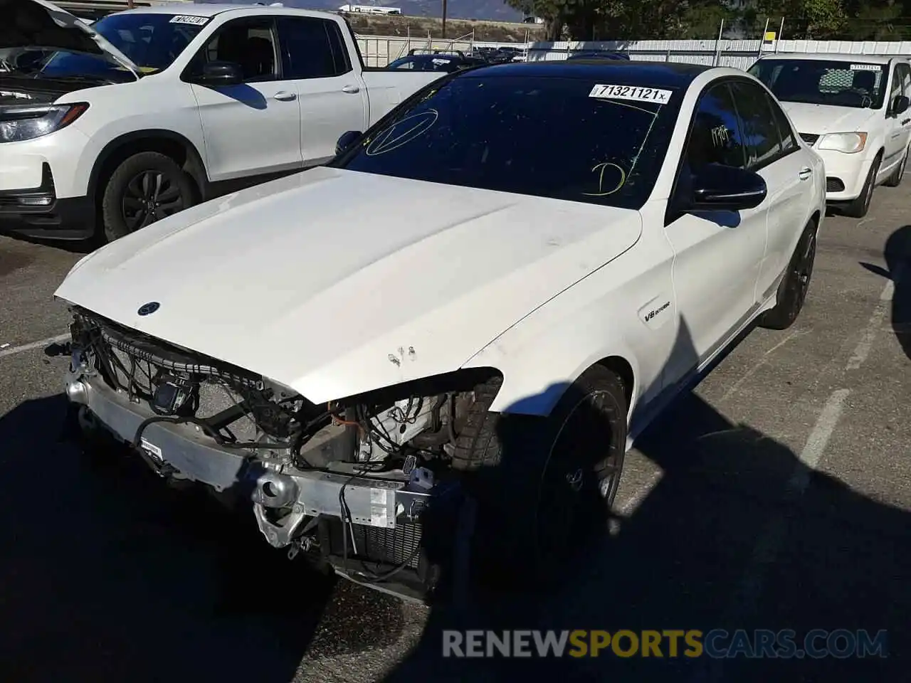 2 Photograph of a damaged car 55SWF8HB6LU328797 MERCEDES-BENZ C-CLASS 2020