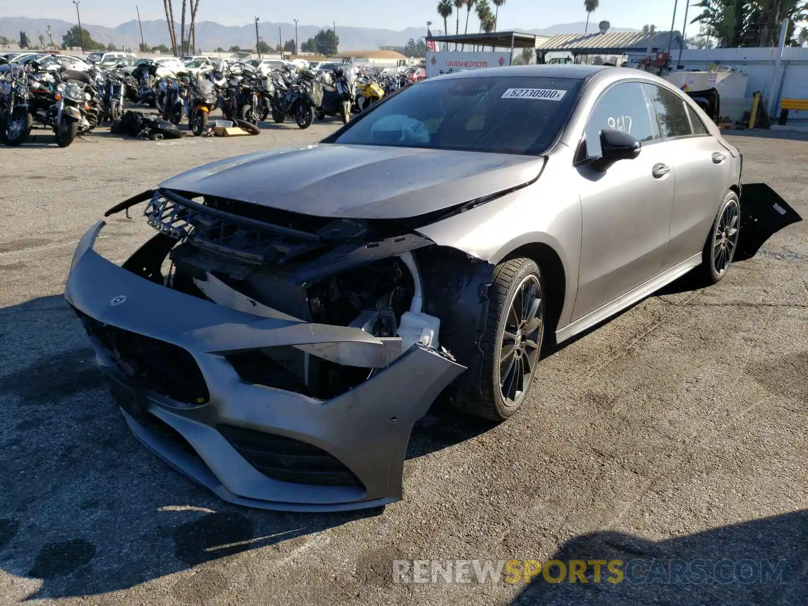 2 Photograph of a damaged car W1K5J4GB0LN085971 MERCEDES-BENZ C CLASS 2020