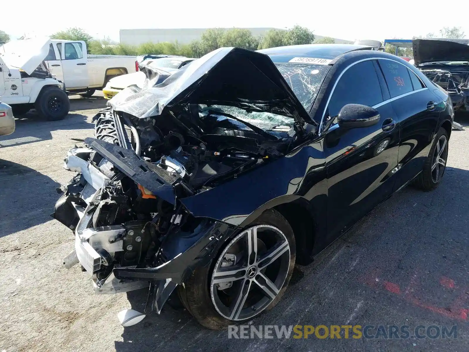 2 Photograph of a damaged car W1K5J4GB0LN089082 MERCEDES-BENZ C CLASS 2020