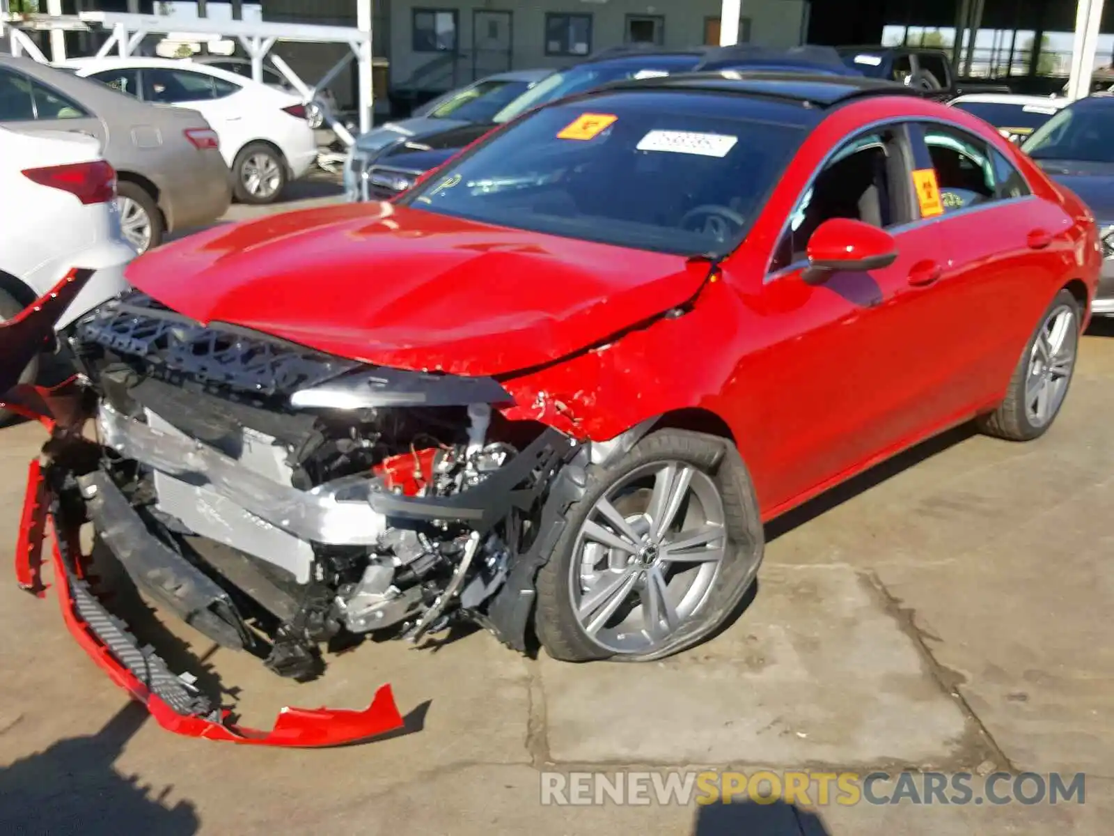 2 Photograph of a damaged car W1K5J4GB3LN083485 MERCEDES-BENZ C CLASS 2020