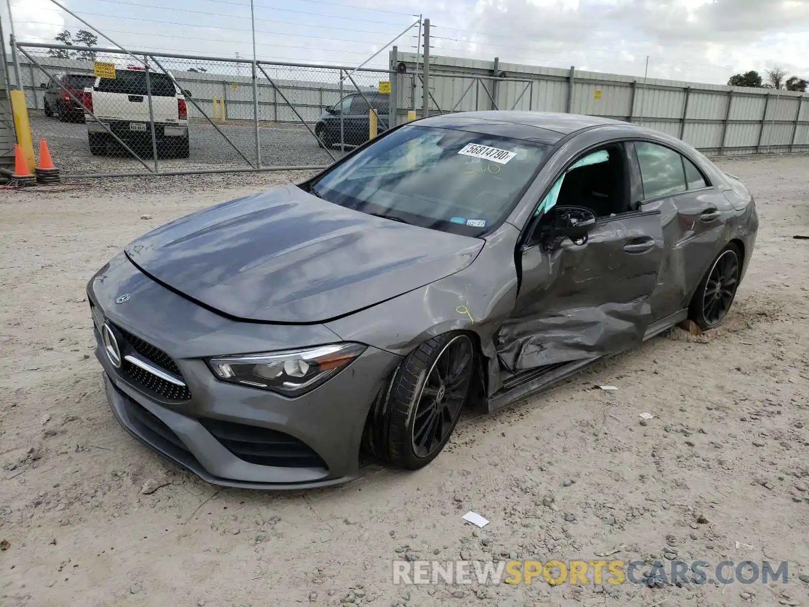 2 Photograph of a damaged car W1K5J4GB5LN103557 MERCEDES-BENZ C CLASS 2020