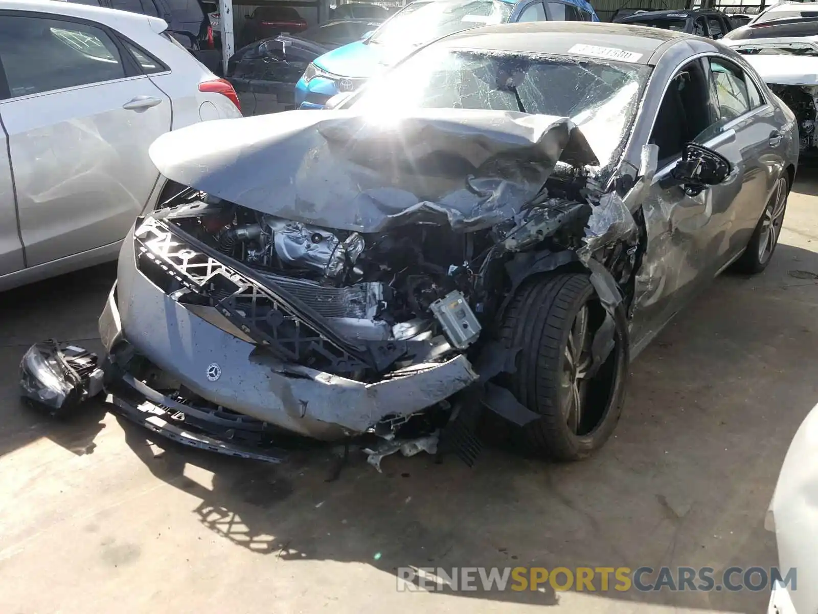 2 Photograph of a damaged car W1K5J4GB8LN088651 MERCEDES-BENZ C CLASS 2020