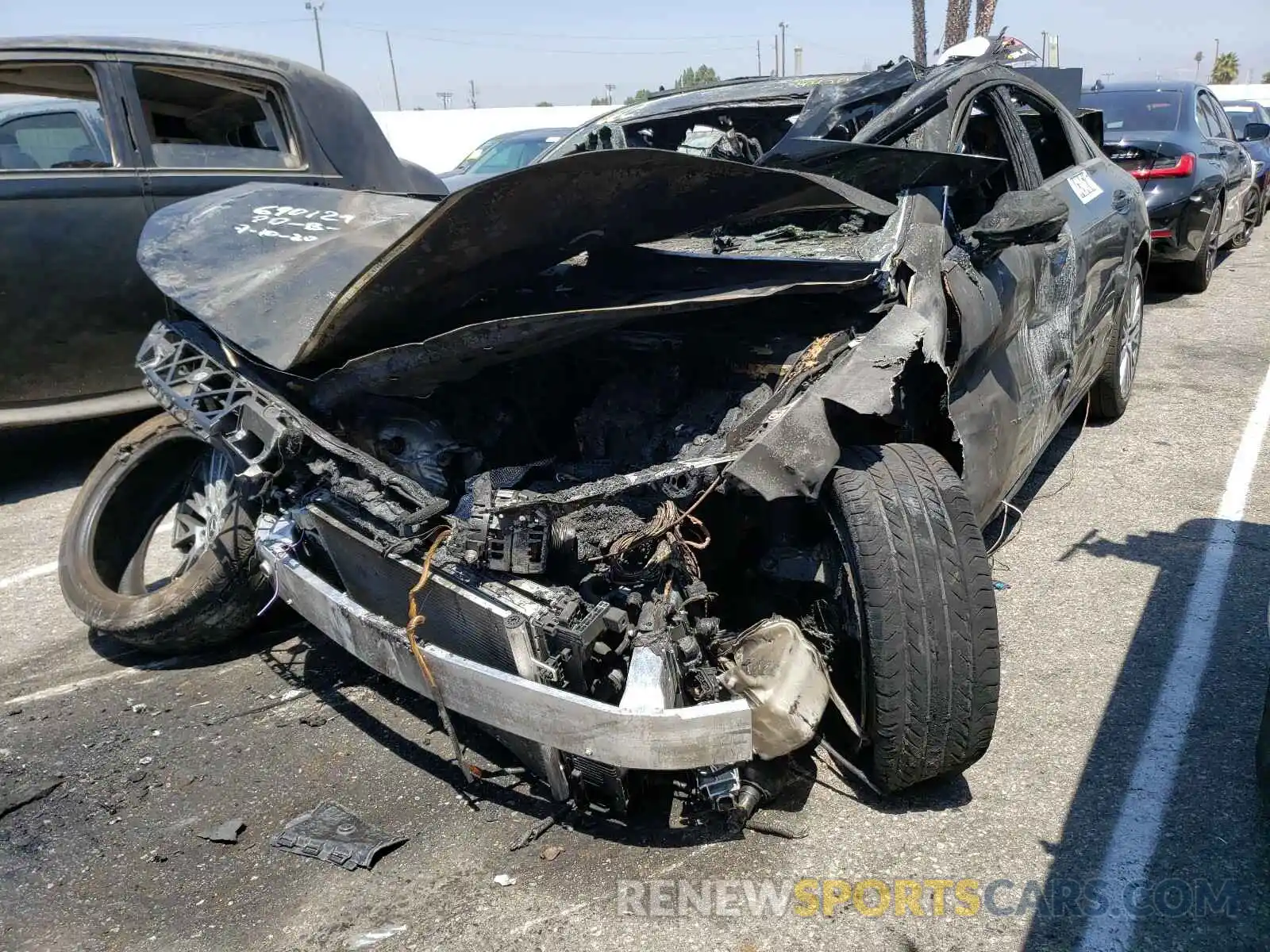 2 Photograph of a damaged car W1K5J4GBXLN088148 MERCEDES-BENZ C CLASS 2020