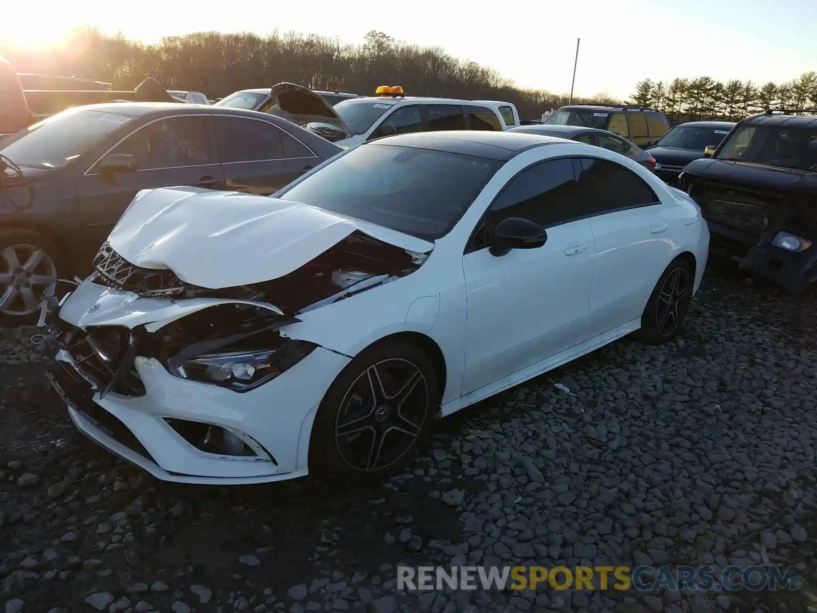 2 Photograph of a damaged car W1K5J4HB1LN103425 MERCEDES-BENZ C CLASS 2020