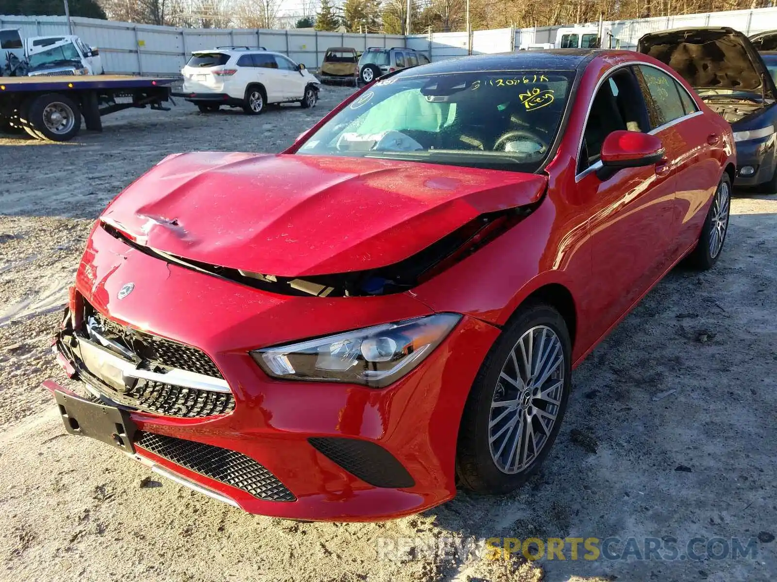 2 Photograph of a damaged car W1K5J4HB7LN084296 MERCEDES-BENZ C CLASS 2020