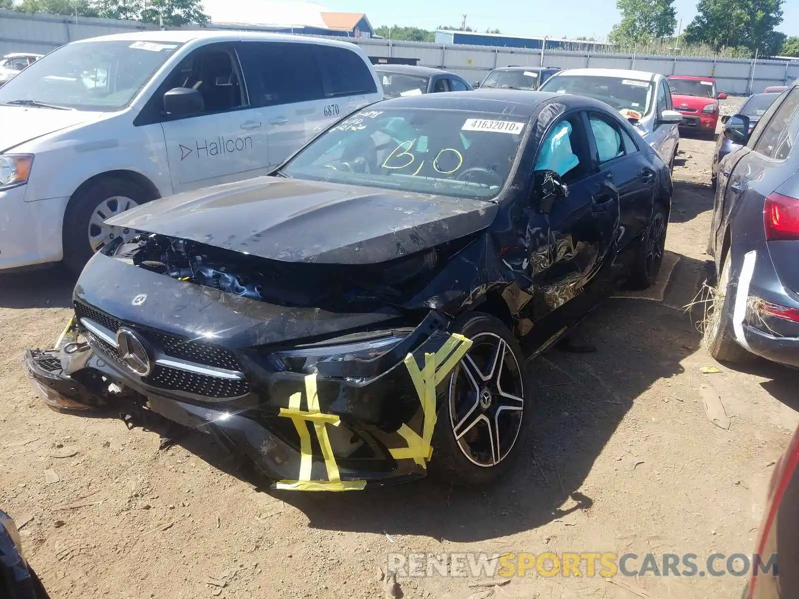 2 Photograph of a damaged car W1K5J4HB7LN120648 MERCEDES-BENZ C CLASS 2020