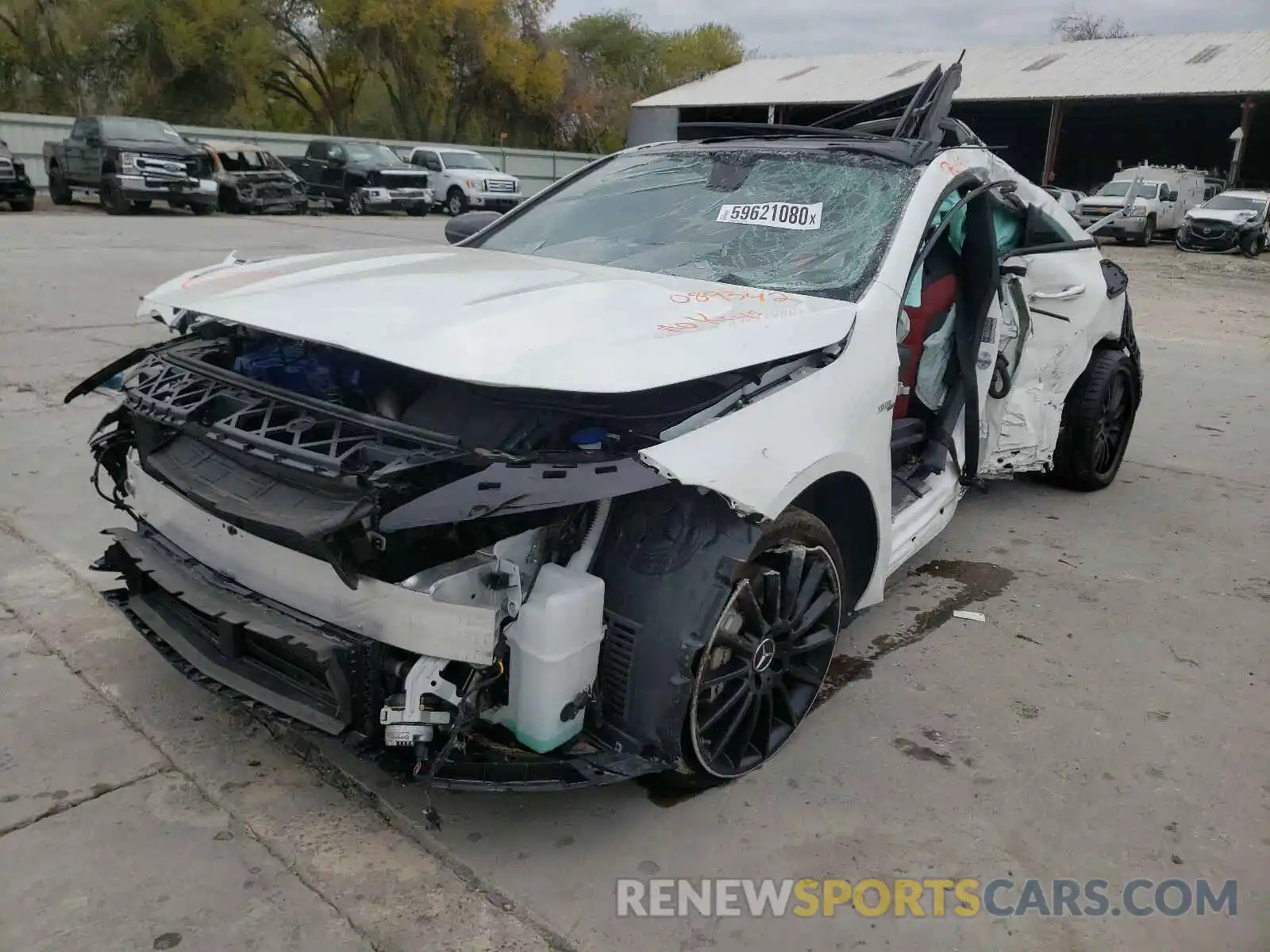 2 Photograph of a damaged car W1K5J5BB4LN089342 MERCEDES-BENZ C CLASS 2020