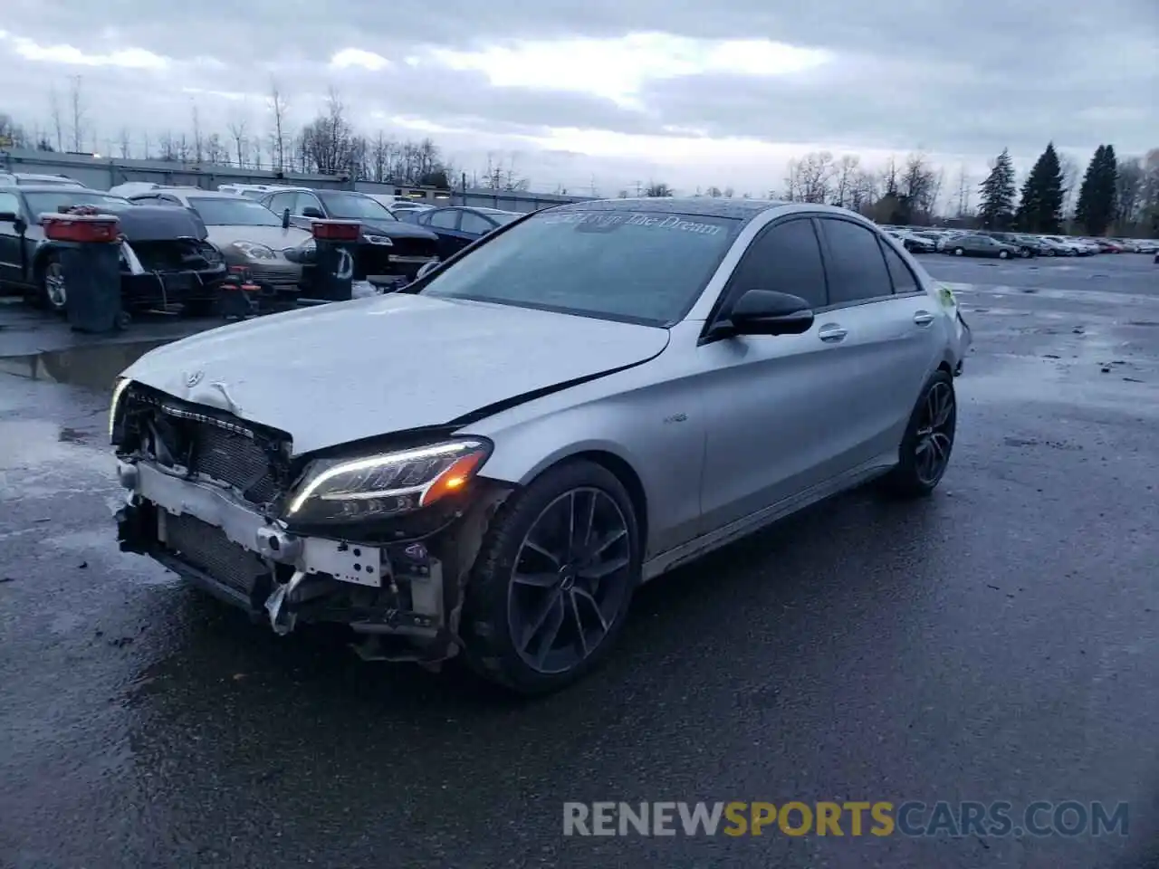 2 Photograph of a damaged car W1KWF6EB0LR573024 MERCEDES-BENZ C-CLASS 2020