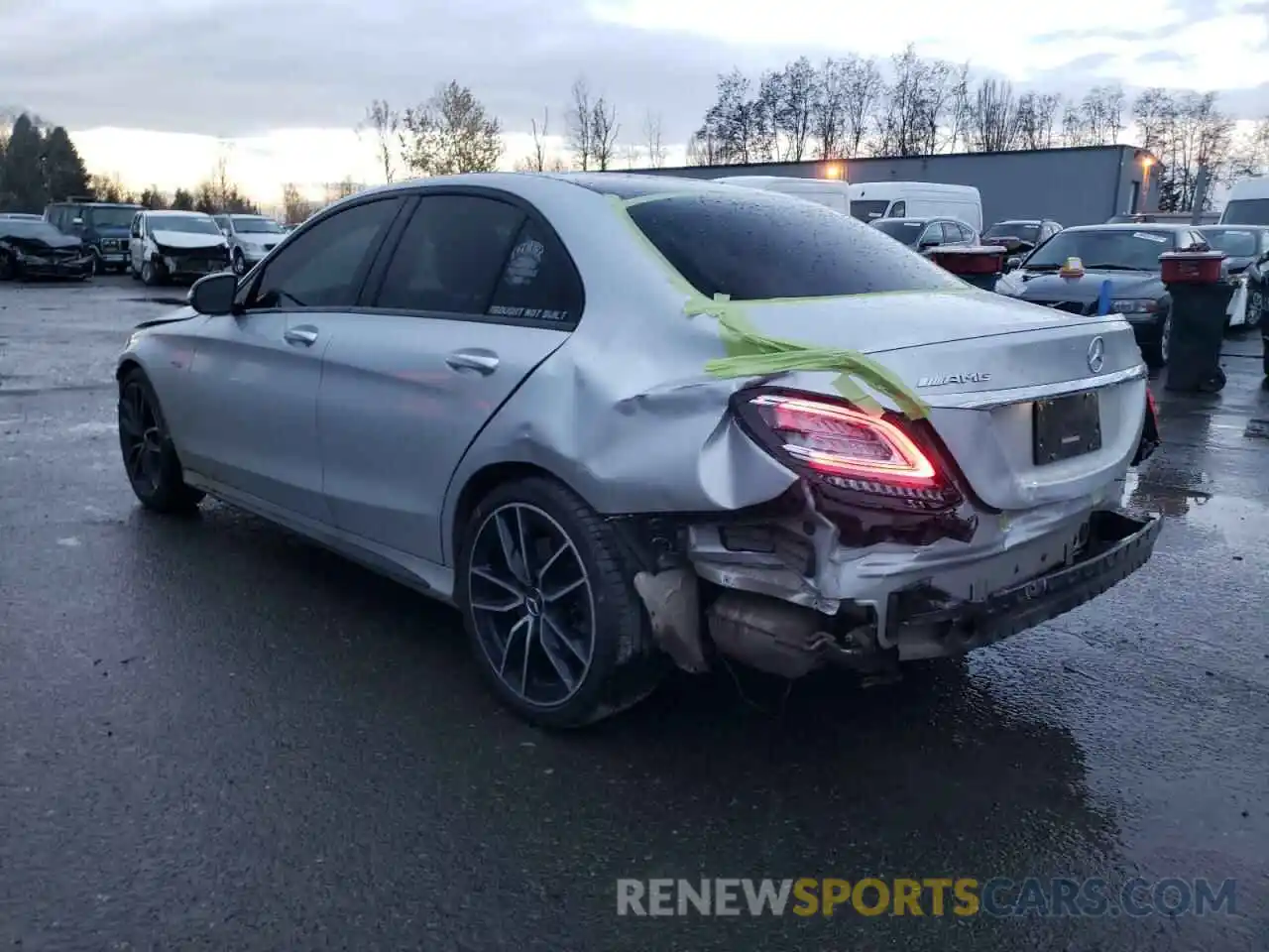 3 Photograph of a damaged car W1KWF6EB0LR573024 MERCEDES-BENZ C-CLASS 2020