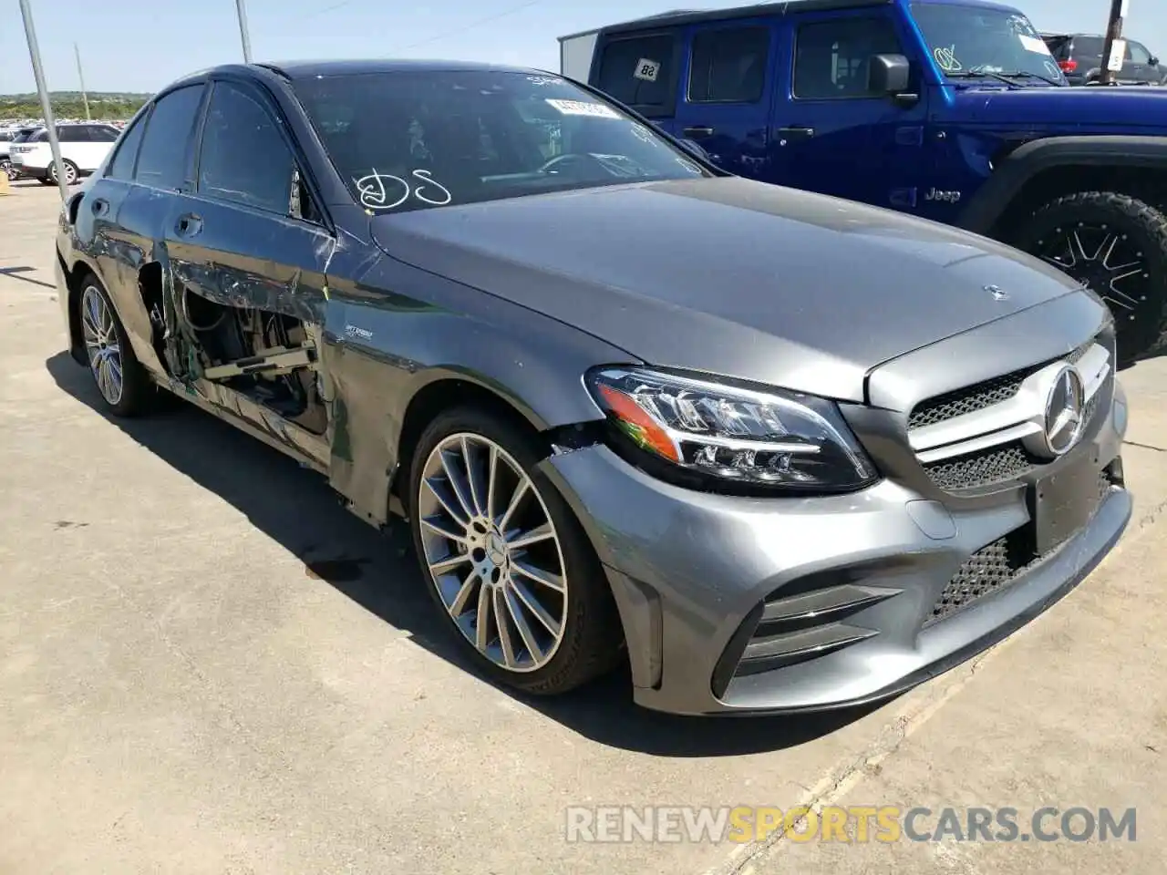 1 Photograph of a damaged car W1KWF6EB0LR594049 MERCEDES-BENZ C-CLASS 2020