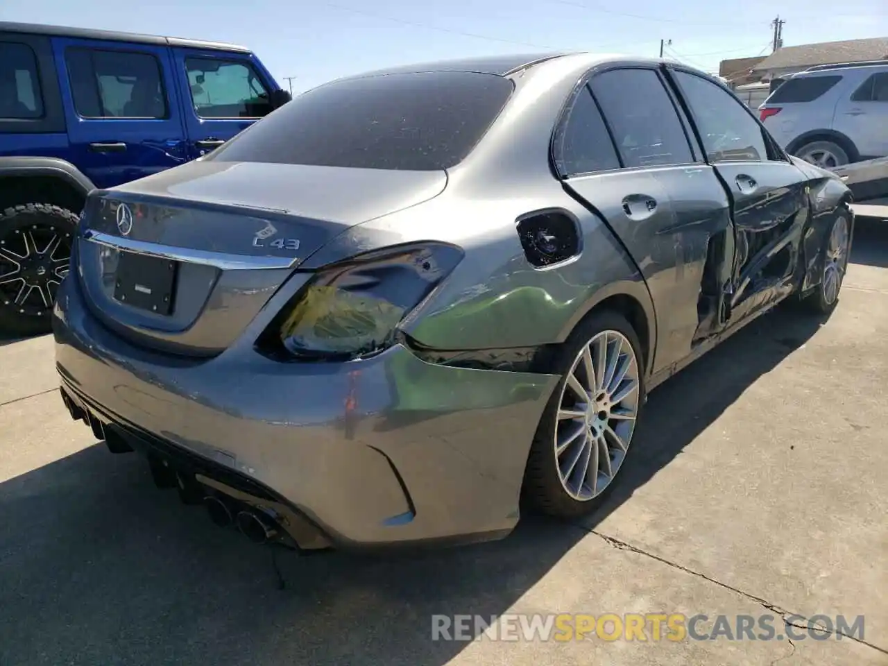 4 Photograph of a damaged car W1KWF6EB0LR594049 MERCEDES-BENZ C-CLASS 2020