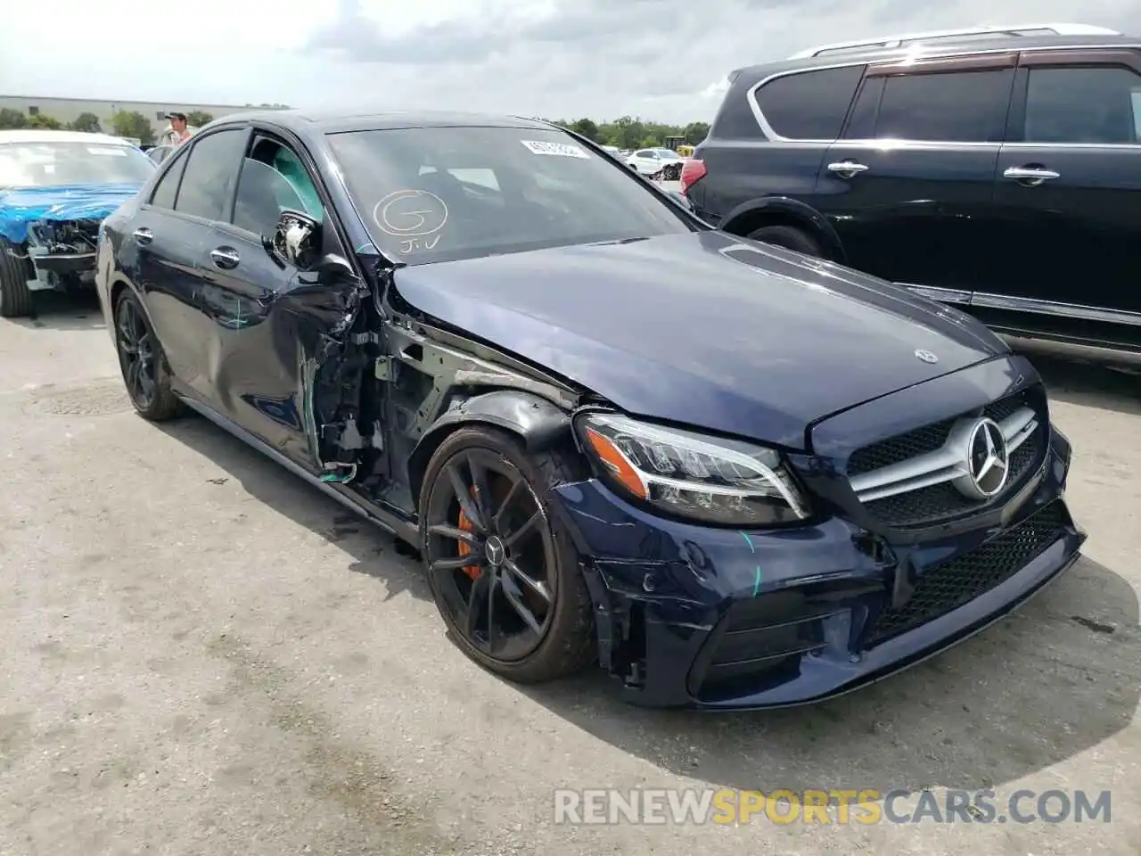 1 Photograph of a damaged car W1KWF6EB1LR568950 MERCEDES-BENZ C-CLASS 2020