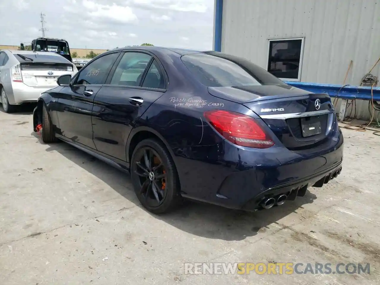 3 Photograph of a damaged car W1KWF6EB1LR568950 MERCEDES-BENZ C-CLASS 2020