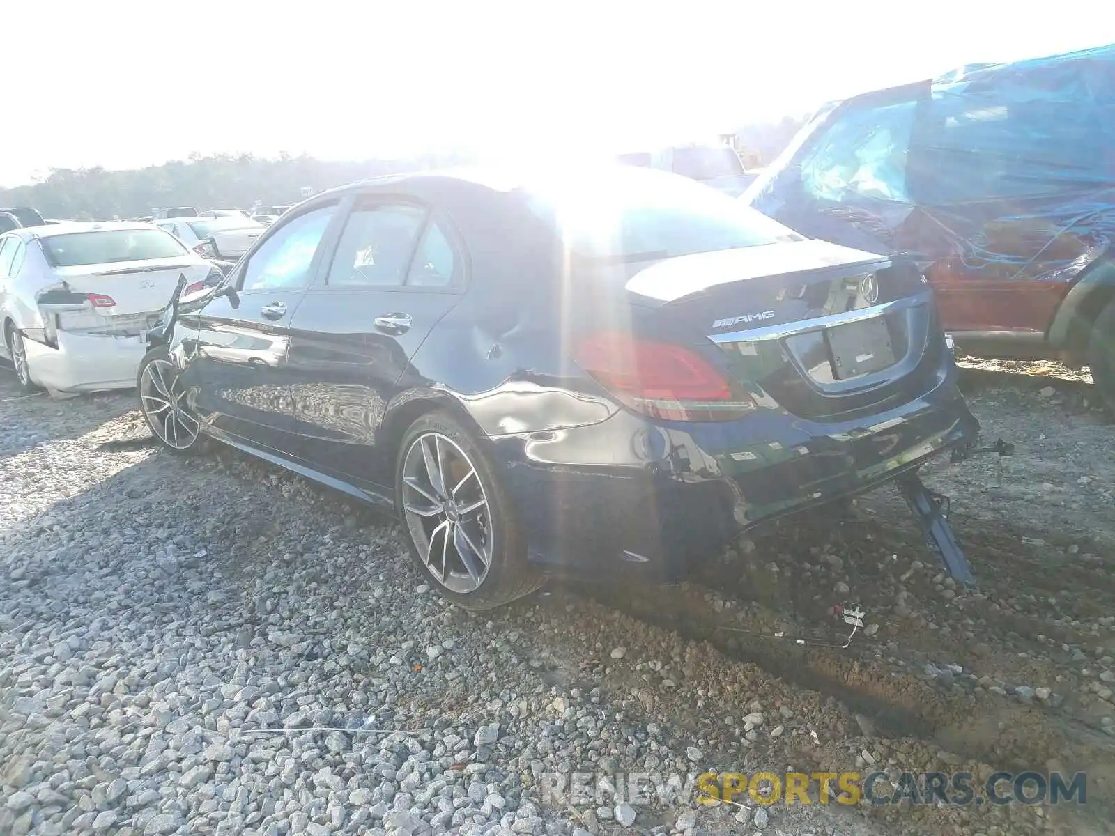 3 Photograph of a damaged car W1KWF6EB2LR585286 MERCEDES-BENZ C CLASS 2020