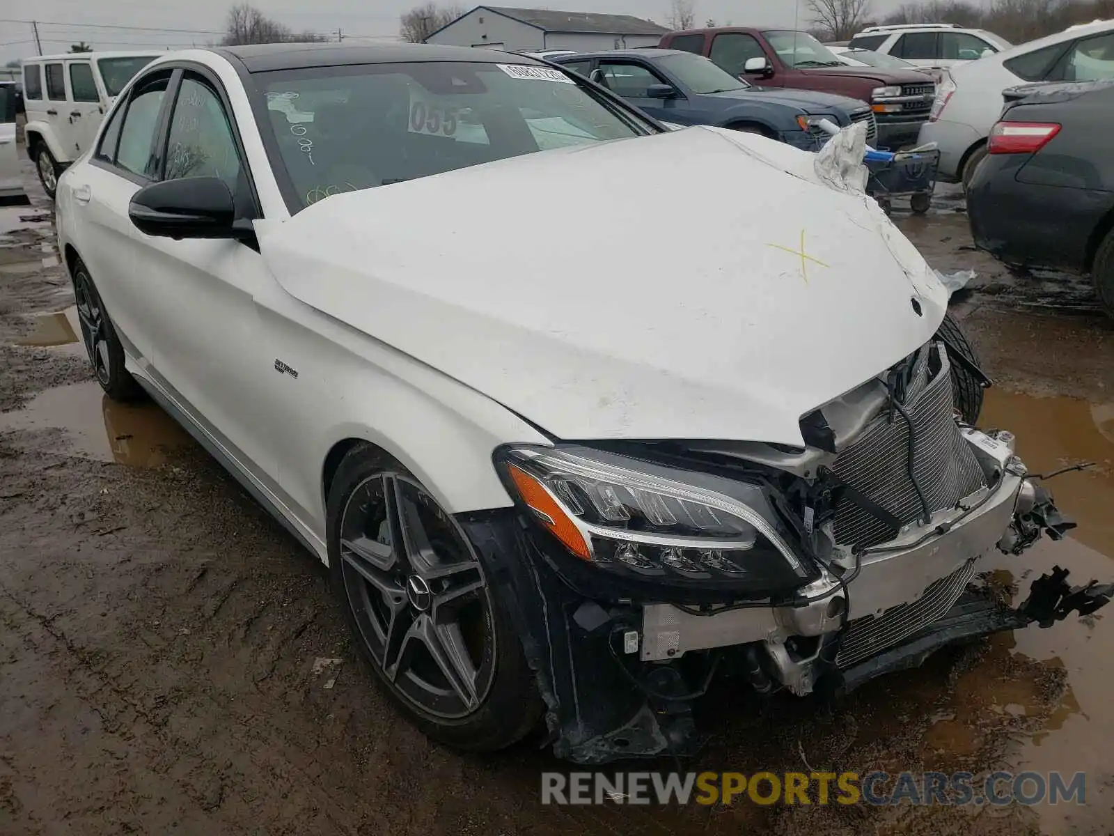 1 Photograph of a damaged car W1KWF6EB3LR573700 MERCEDES-BENZ C CLASS 2020