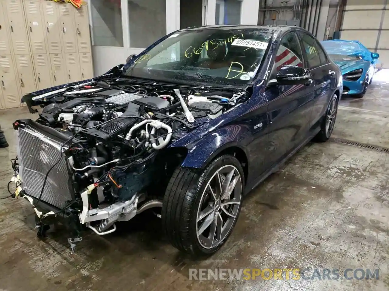 2 Photograph of a damaged car W1KWF6EB3LR597463 MERCEDES-BENZ C-CLASS 2020