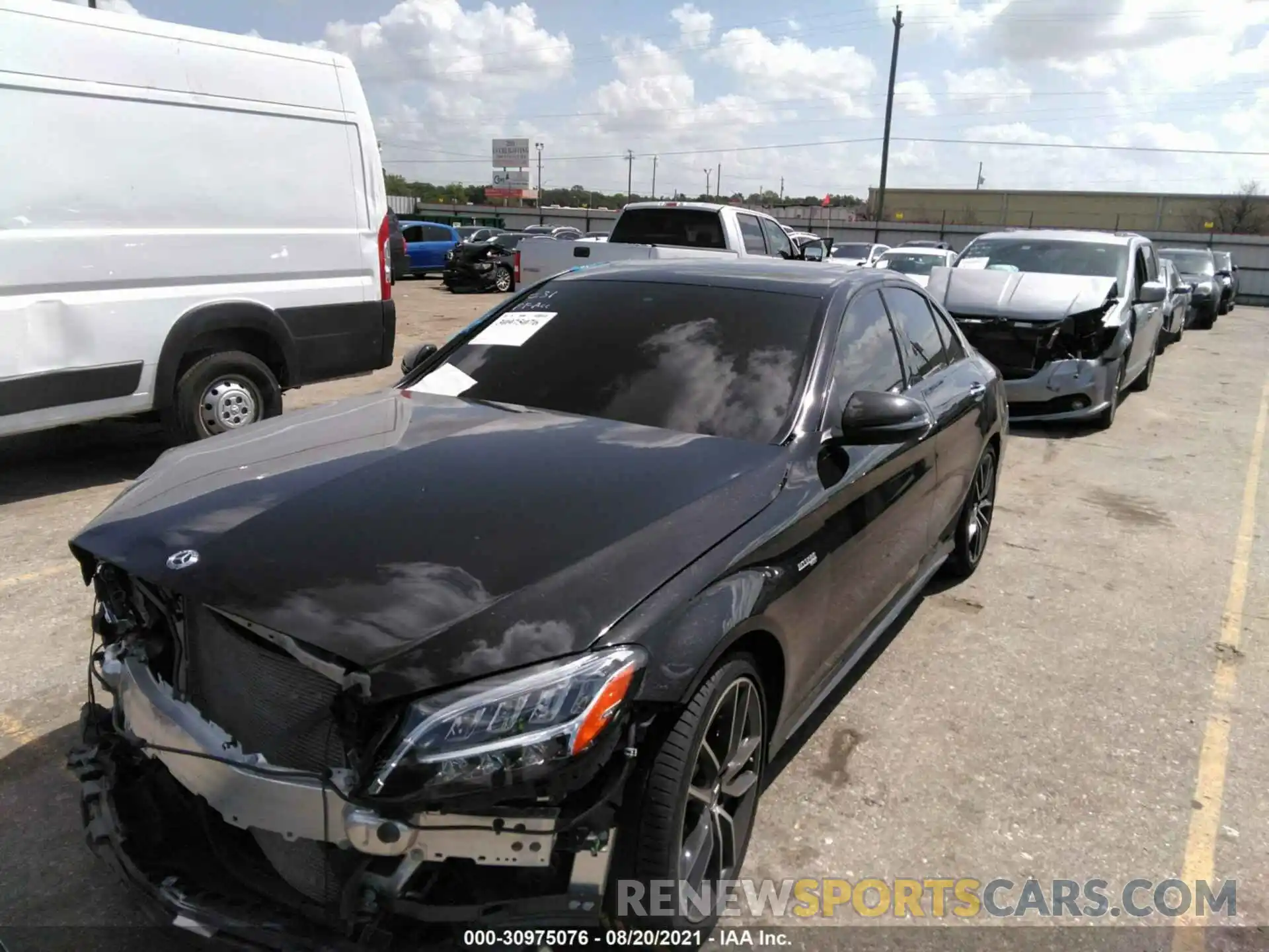 2 Photograph of a damaged car W1KWF6EB4LR572006 MERCEDES-BENZ C-CLASS 2020